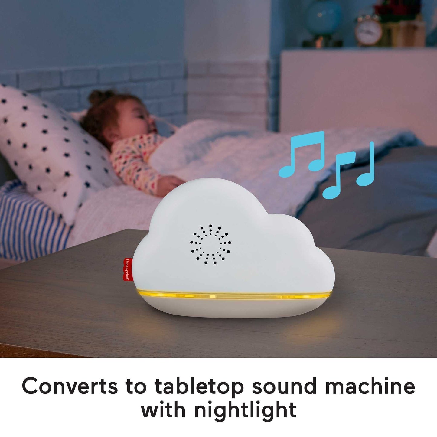 Fisher-Price Calming Clouds muusika- ja valguskarussell, 2-ühes: voodikarussell ja öövalgusti