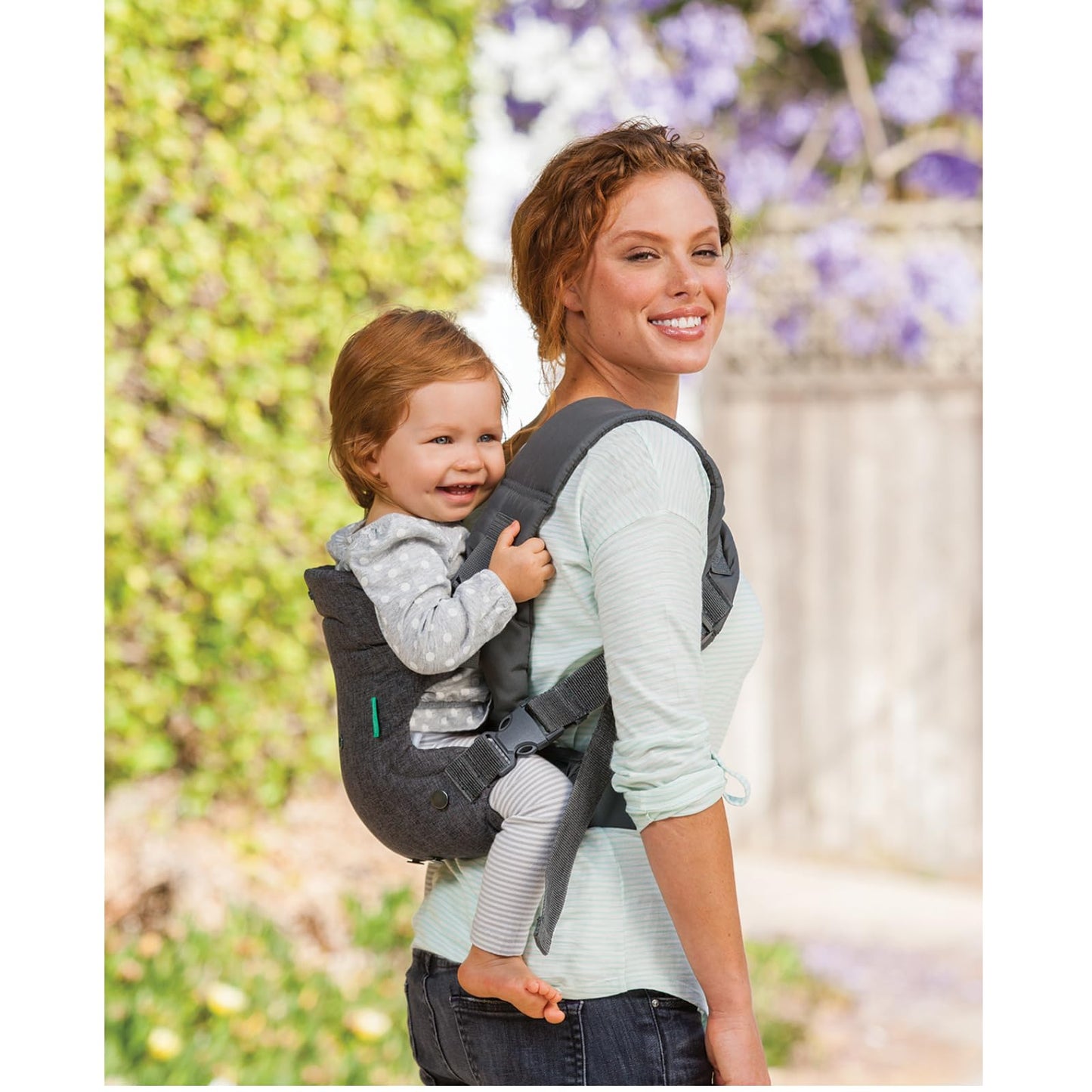Infantino Flip Advanced 4-ühes ergonoomiline kandekott, vastsündinust kuni 14,5 kg, hall