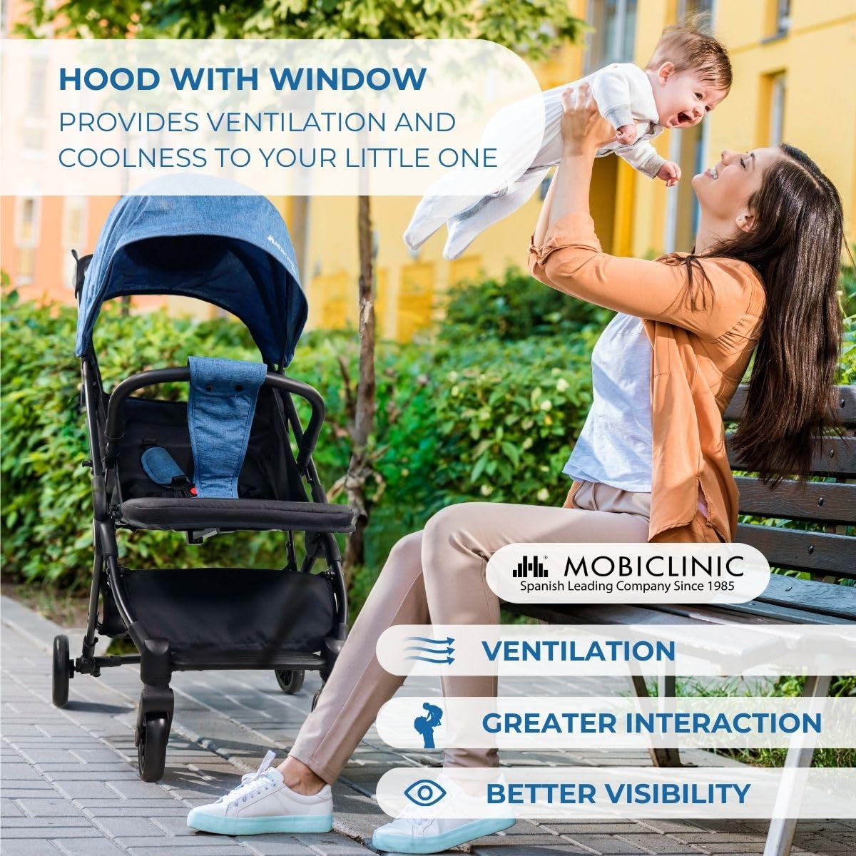 Mobiclinic ultrakompaktne kergkäru Trip, sinine