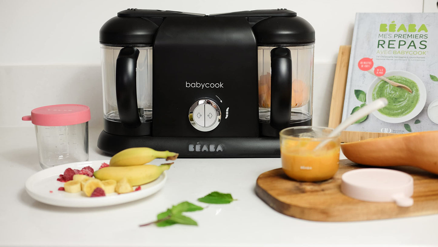 Béaba Babycook Duo 4-in-1 baby food blender-steamer, black