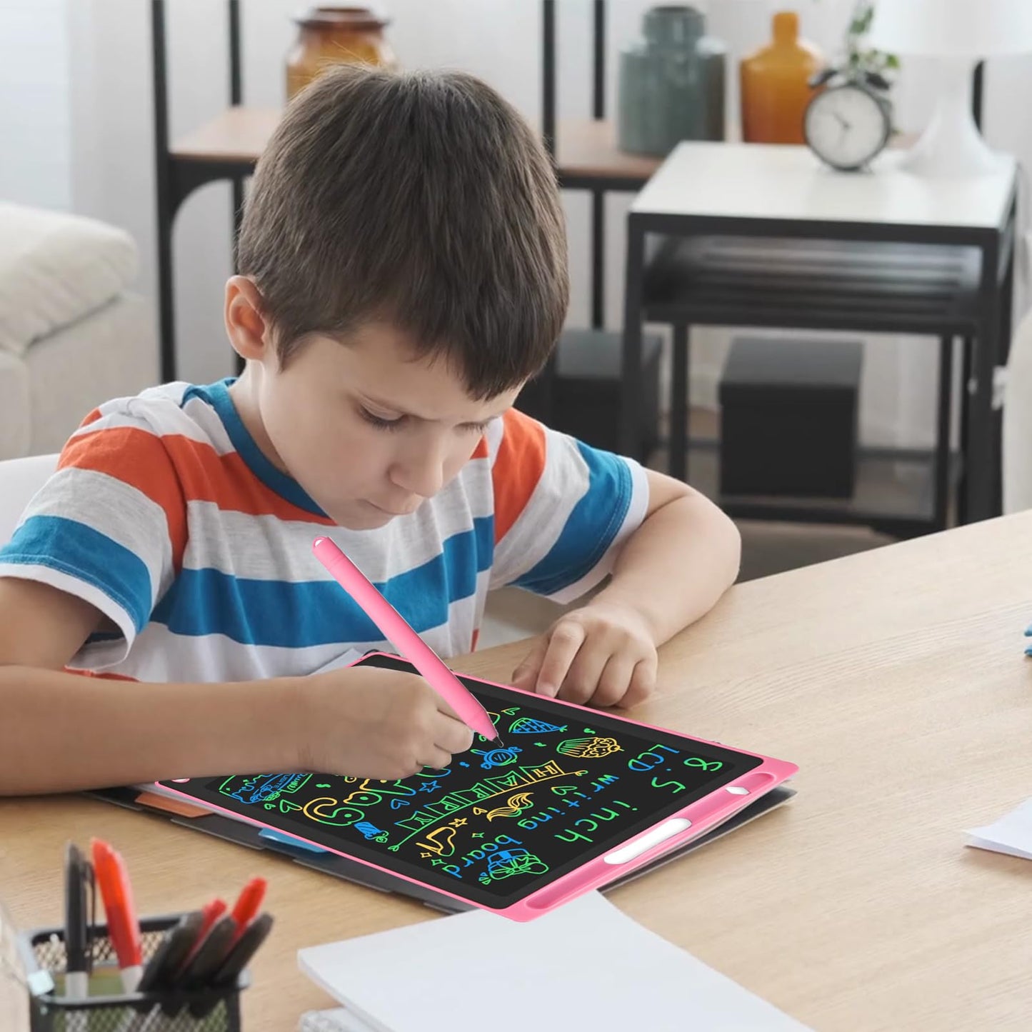 Cerioll 8.5-inch LCD drawing tablet, set of 2 pcs (blue and pink)