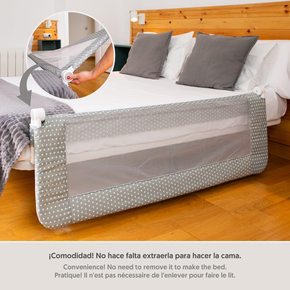 Interbaby kokkupandav voodipiire 90x70 cm, tähekujuline disain, 18 kuud – 5 aastat