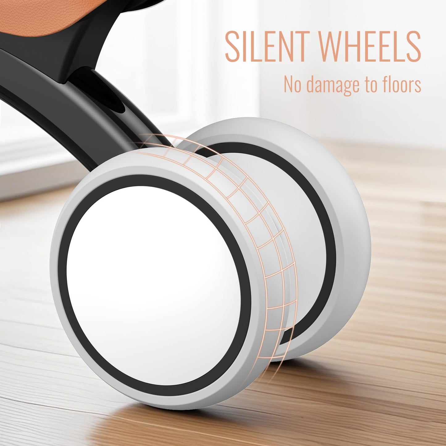 Umatoll beebide tasakaaluratas, 4 rattaga, eemaldatava korviga, must