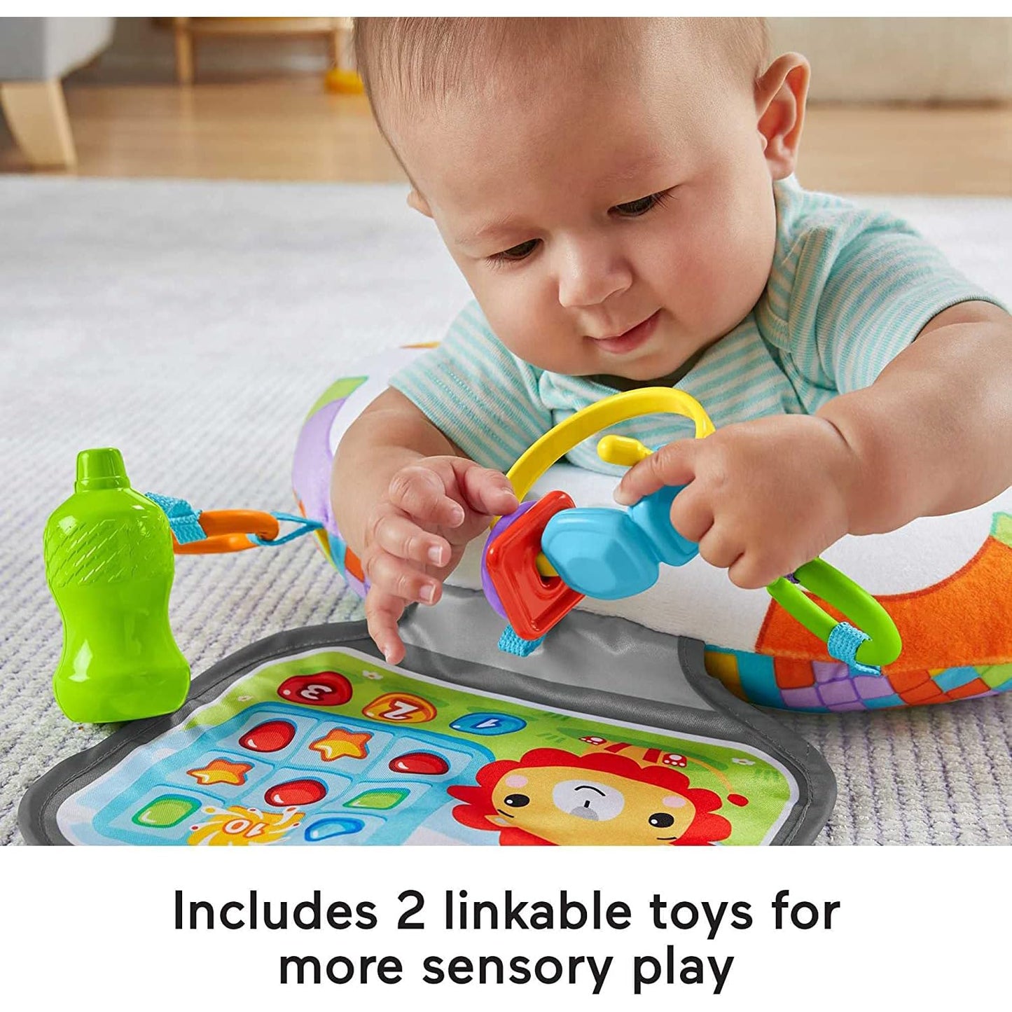 Fisher-Price Littlest Gamer kõhutugi mänguasjadega vastsündinule
