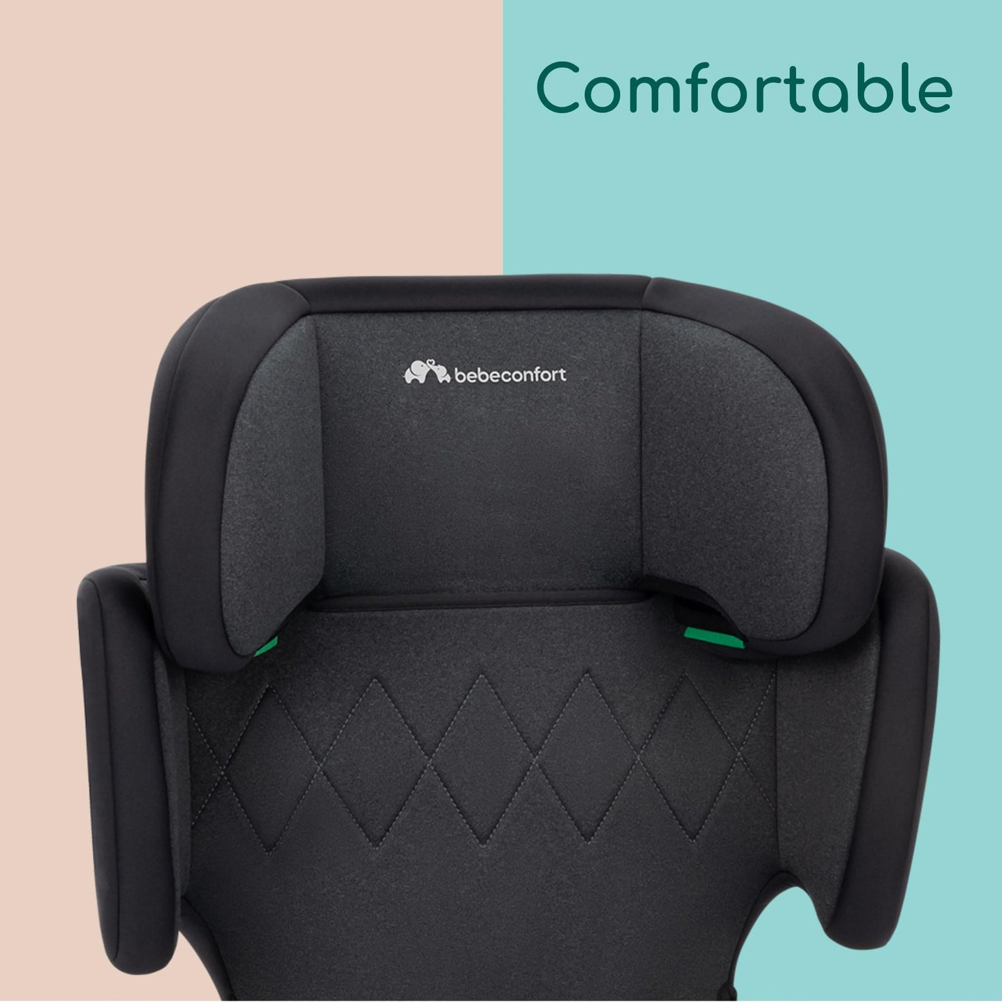Bebeconfort Road Fix i-Size turvaiste, Isofix, 100–150 cm, 3,5–12 a, Tinted Black