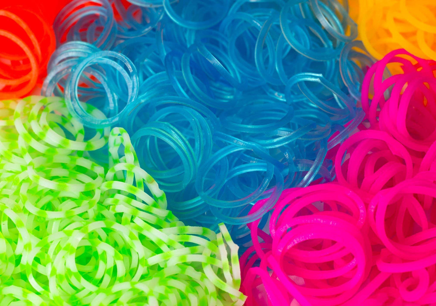 Blinky Loom® XXL creative rubber bands set, 5200 bands and 24 colors
