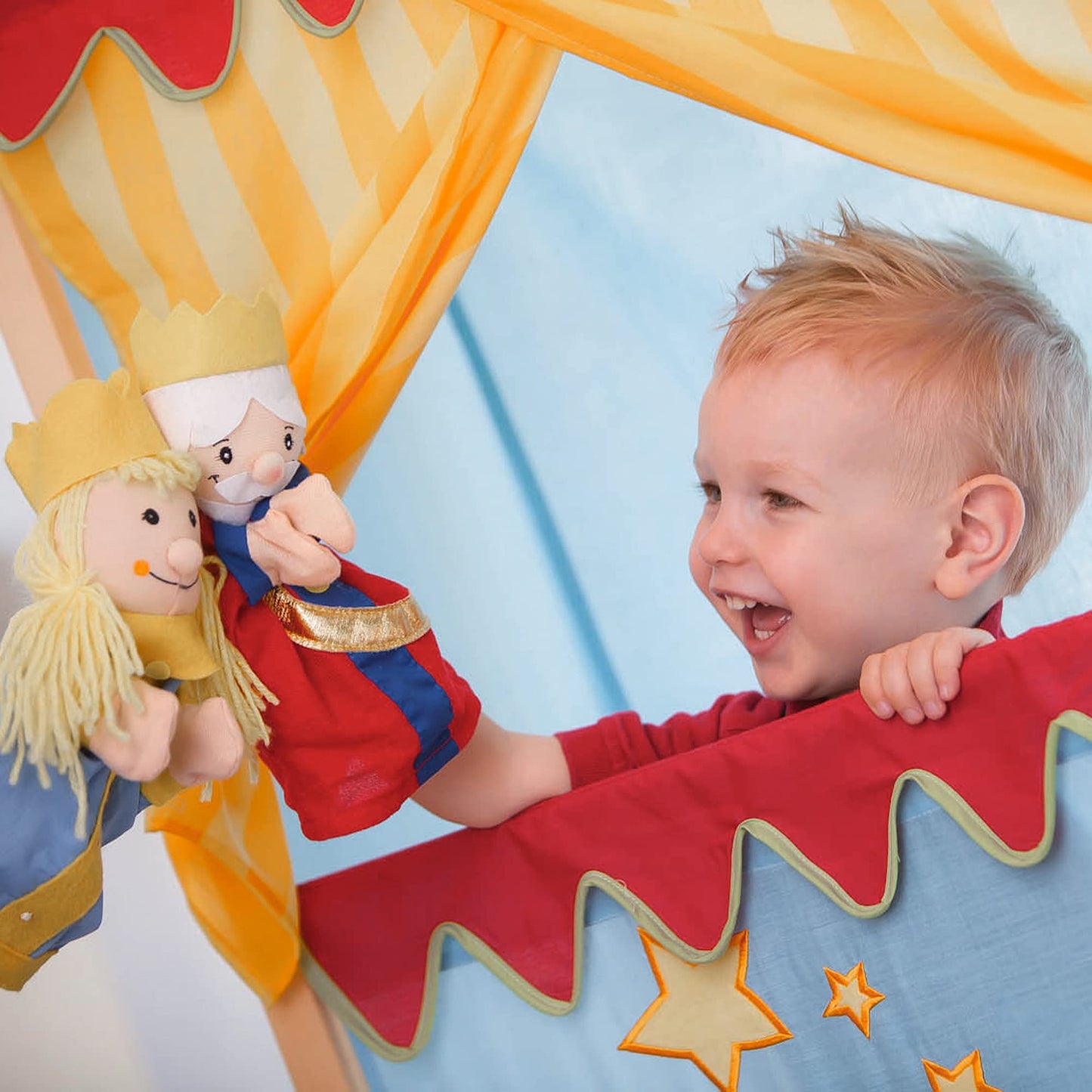 roba kangast käpiknukud „Casperle tegelased“, 6-osaline komplekt