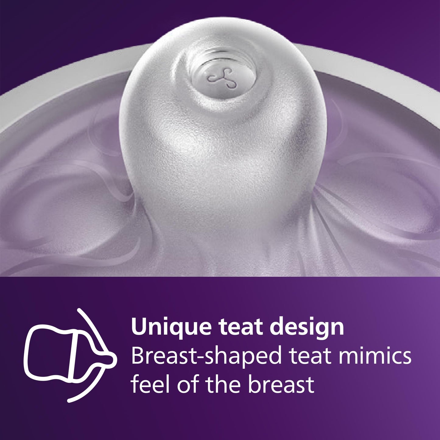 Philips Avent Natural Response lutipudeli lutt Flow 3, 1+ kuud, 2 tk