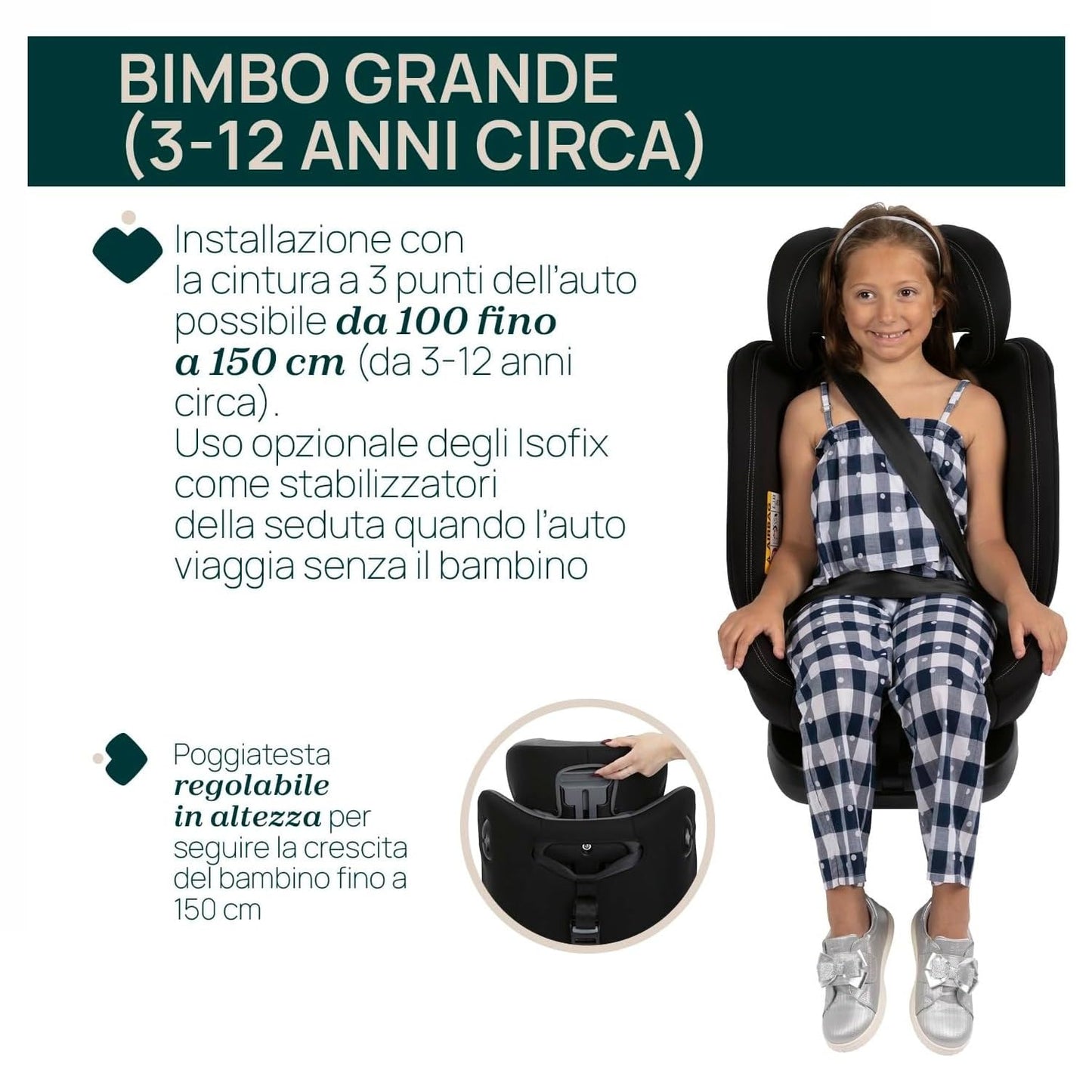 Chicco Unico Evo I-Size turvatool, 0–36 kg, pöörlev Isofix 360°