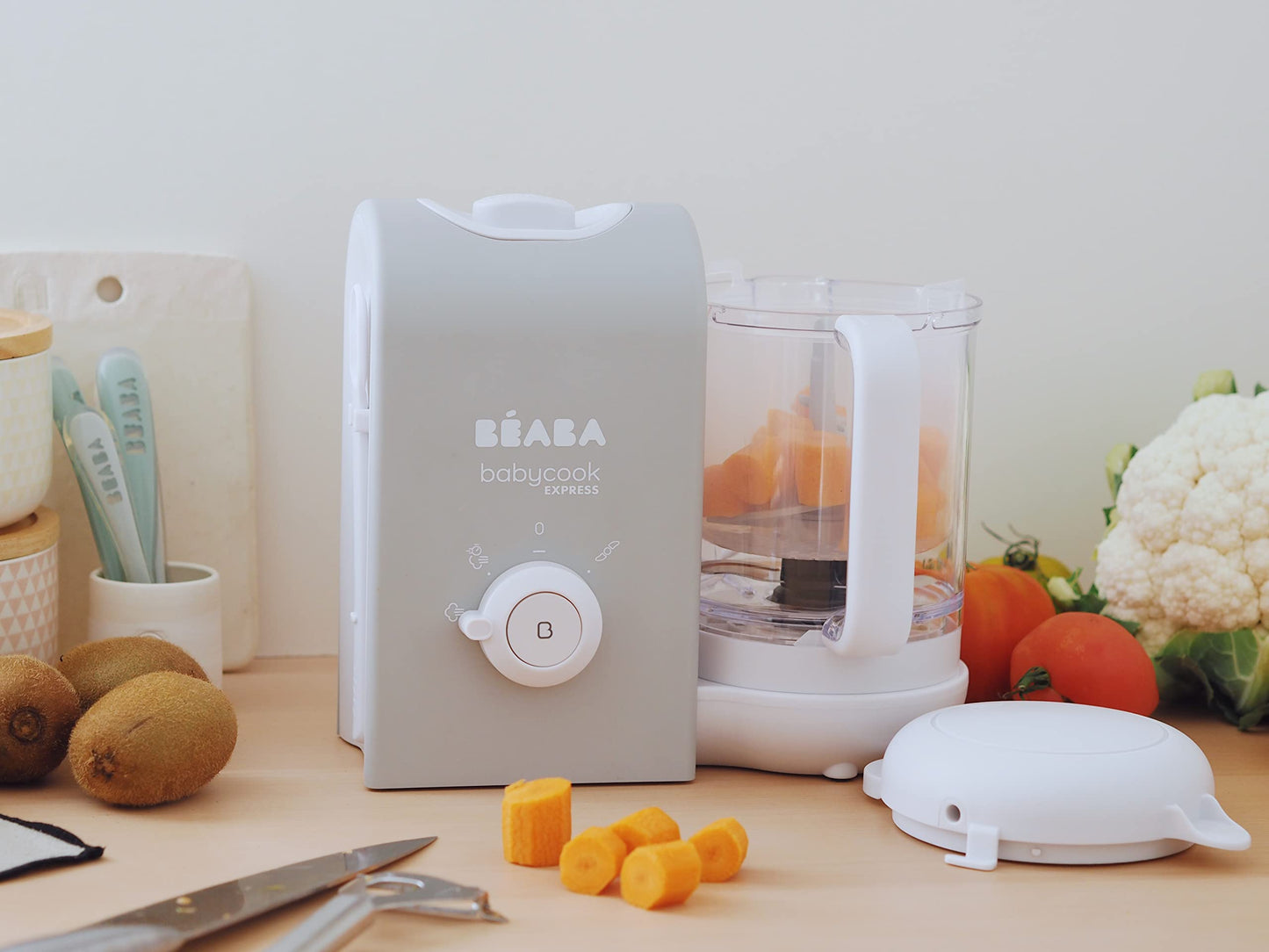 Béaba Babycook Express 4-ühes beebitoidumasin, 1250 ml, samet-hall