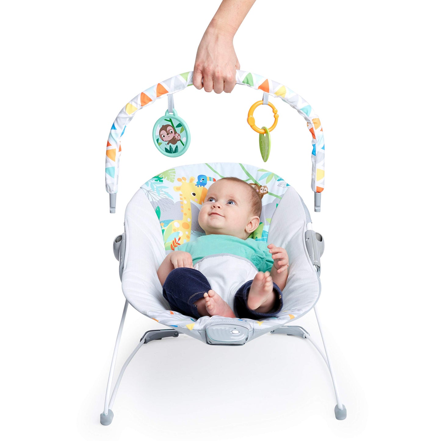 Bright Starts beebitool Safari Fun, vibratsiooniga lamamistool, kuni 9kg