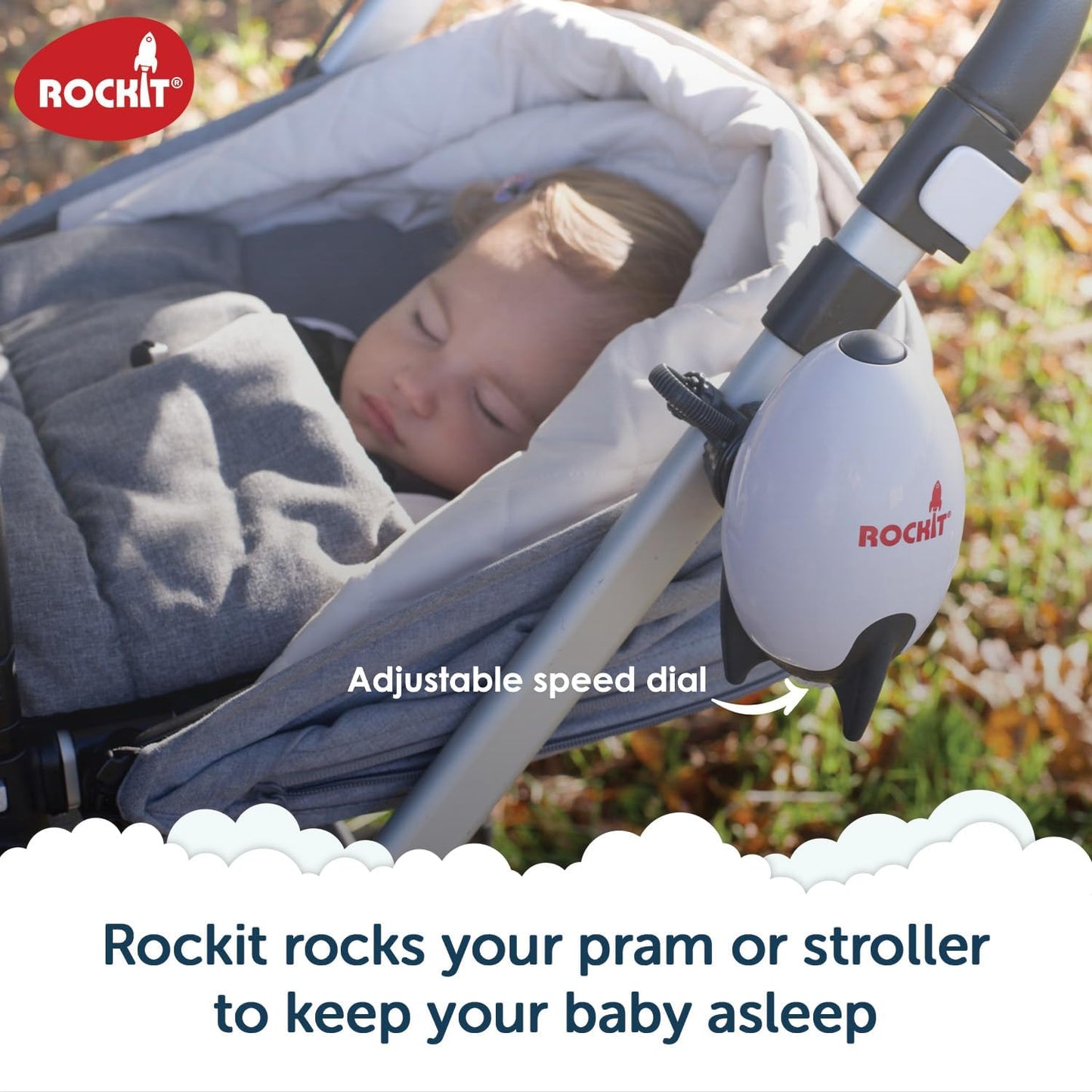 Rockit Rocker USB-laetav vankrikiigutaja, valge