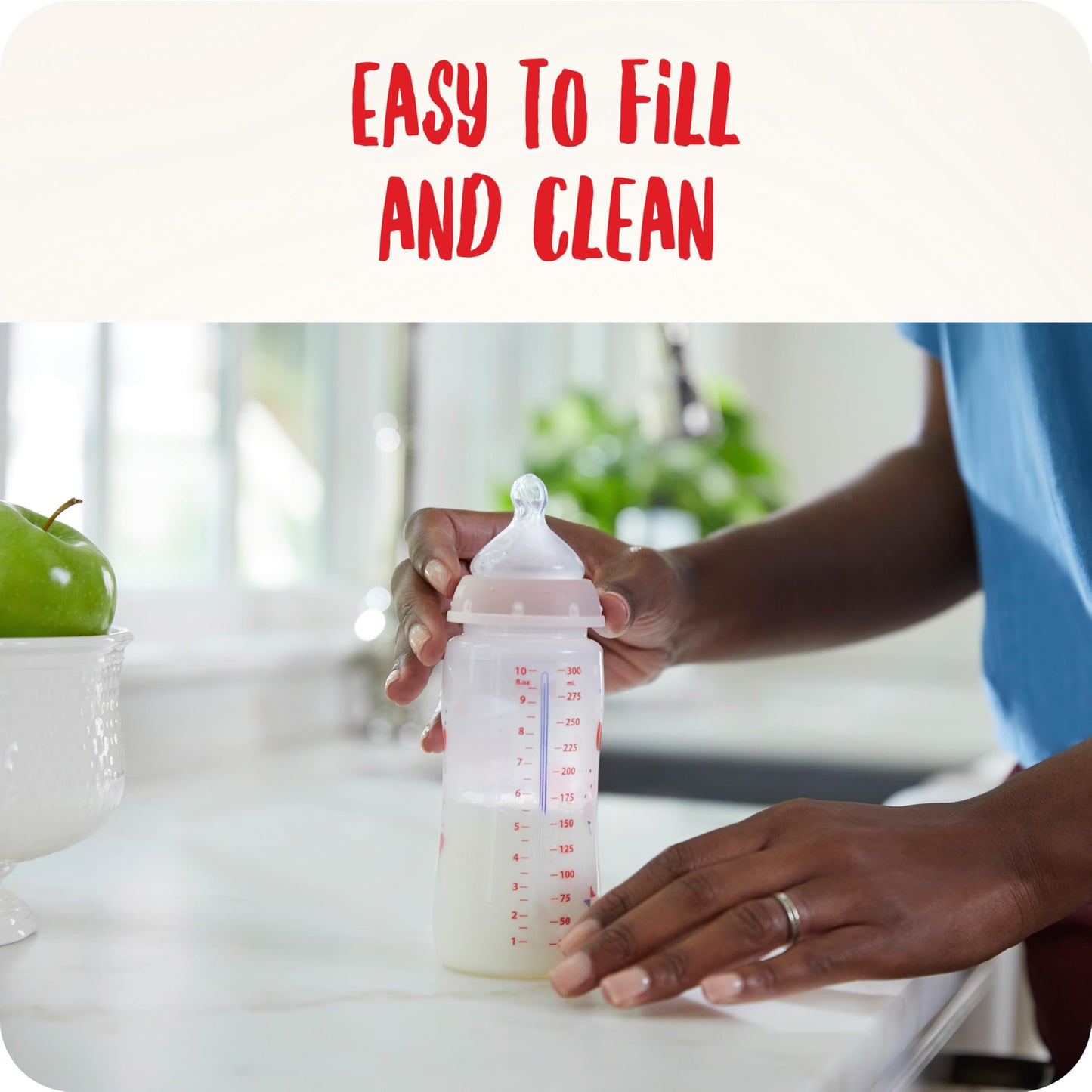 NUK First Choice+ Perfect Start beebipudelite komplekt, 0–6 kuud, südamekujundusega, valge