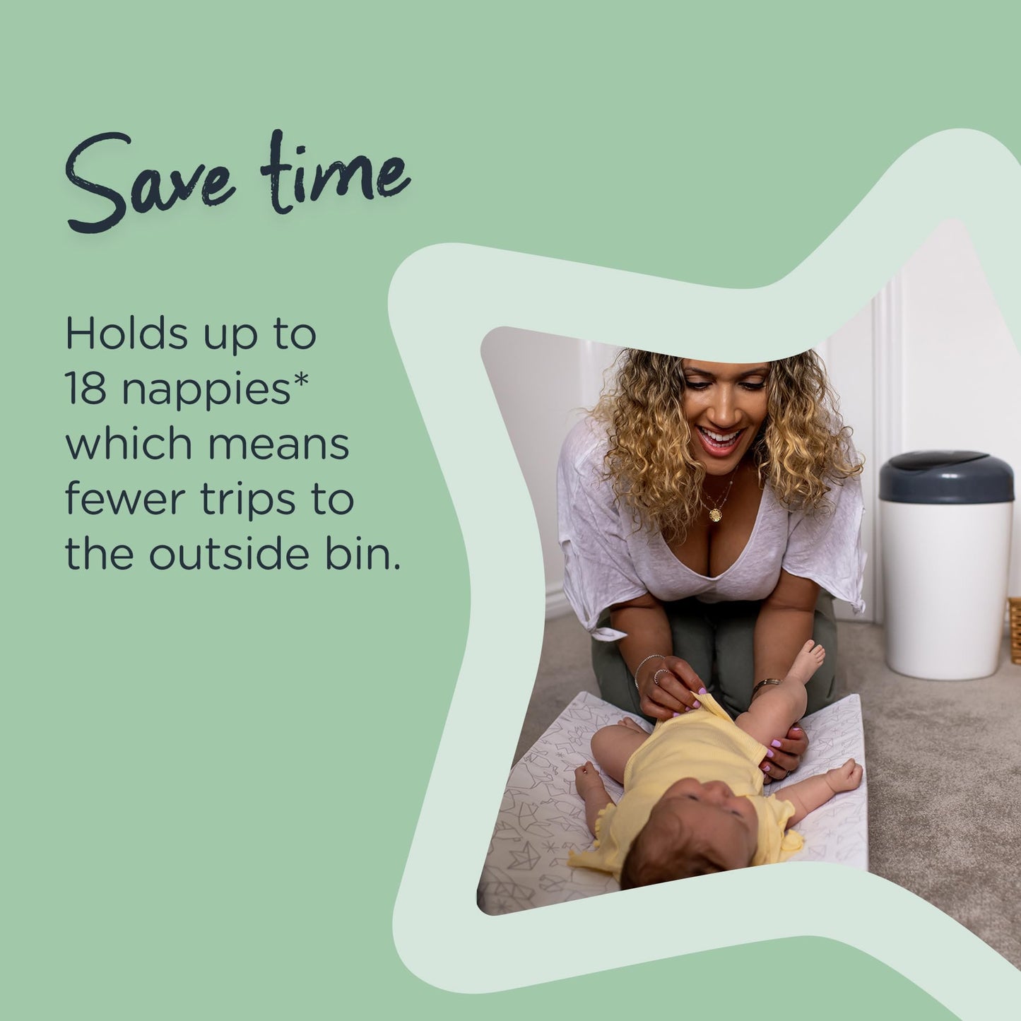 Tommee Tippee Simplee Sangenic mähkmekonteiner, hall