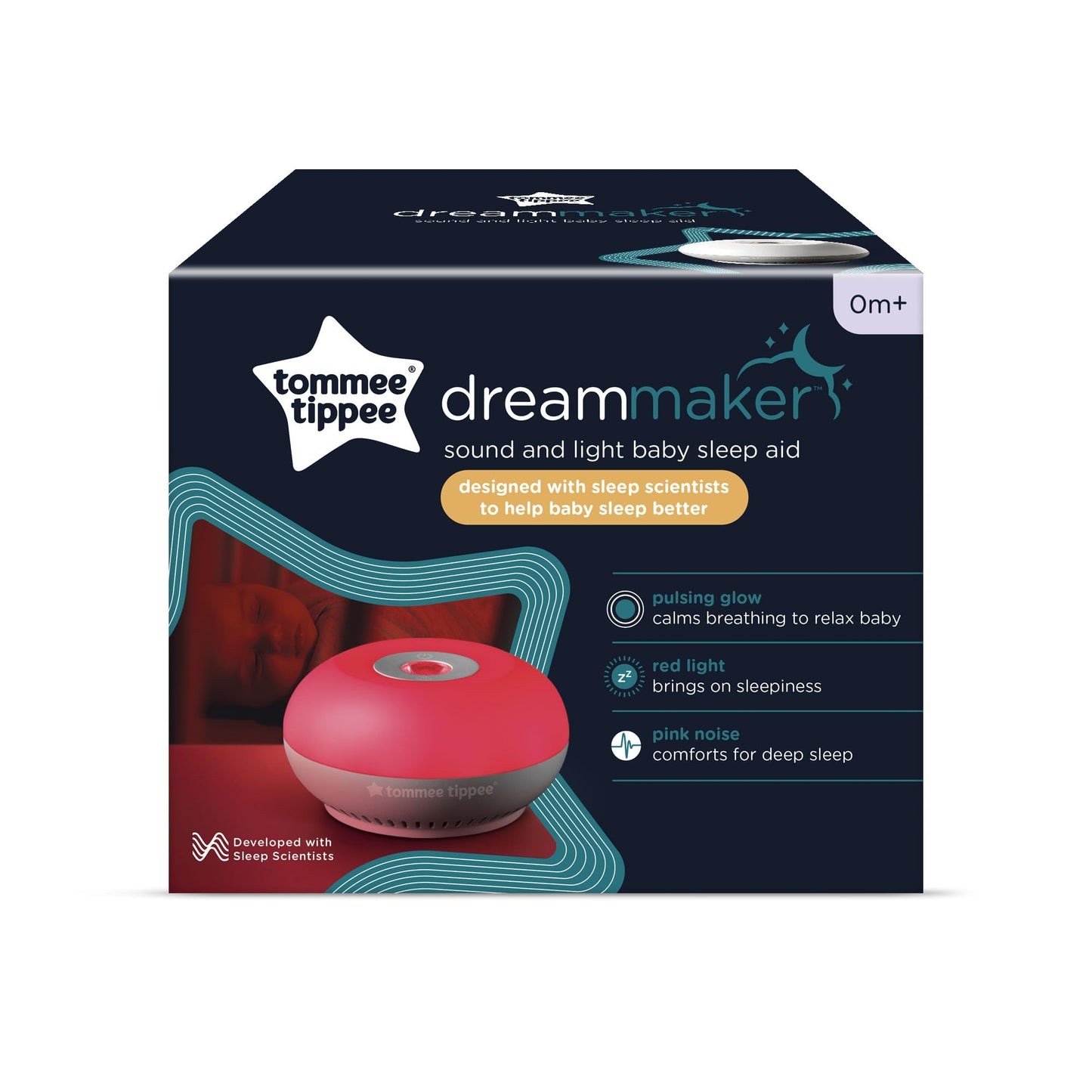 Tommee Tippee Dreammaker beebi unemasin punase öövalguse ja CrySensor tehnoloogiaga