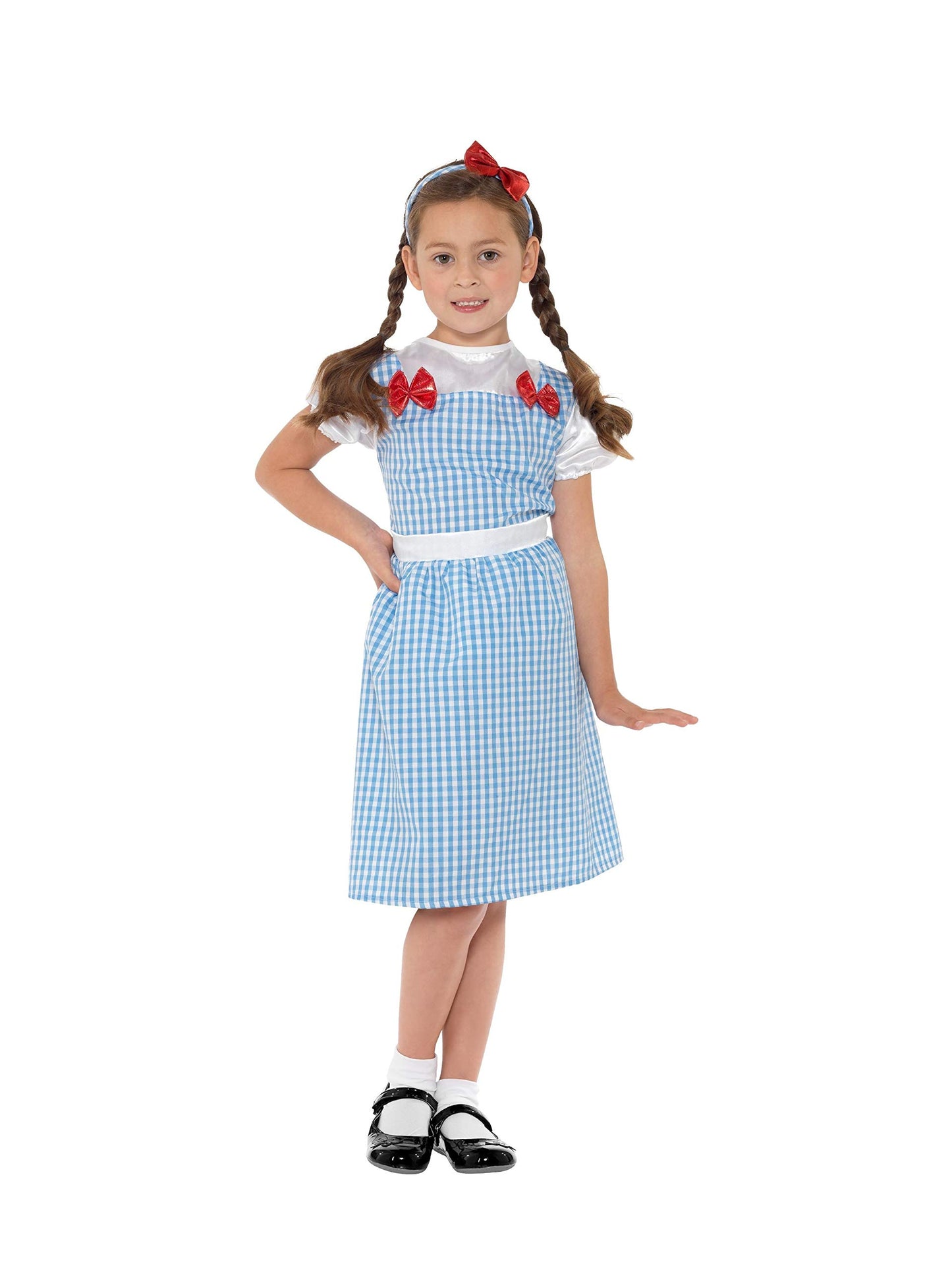 Smiffys Country Girl girls' costume, blue, 4–6 years