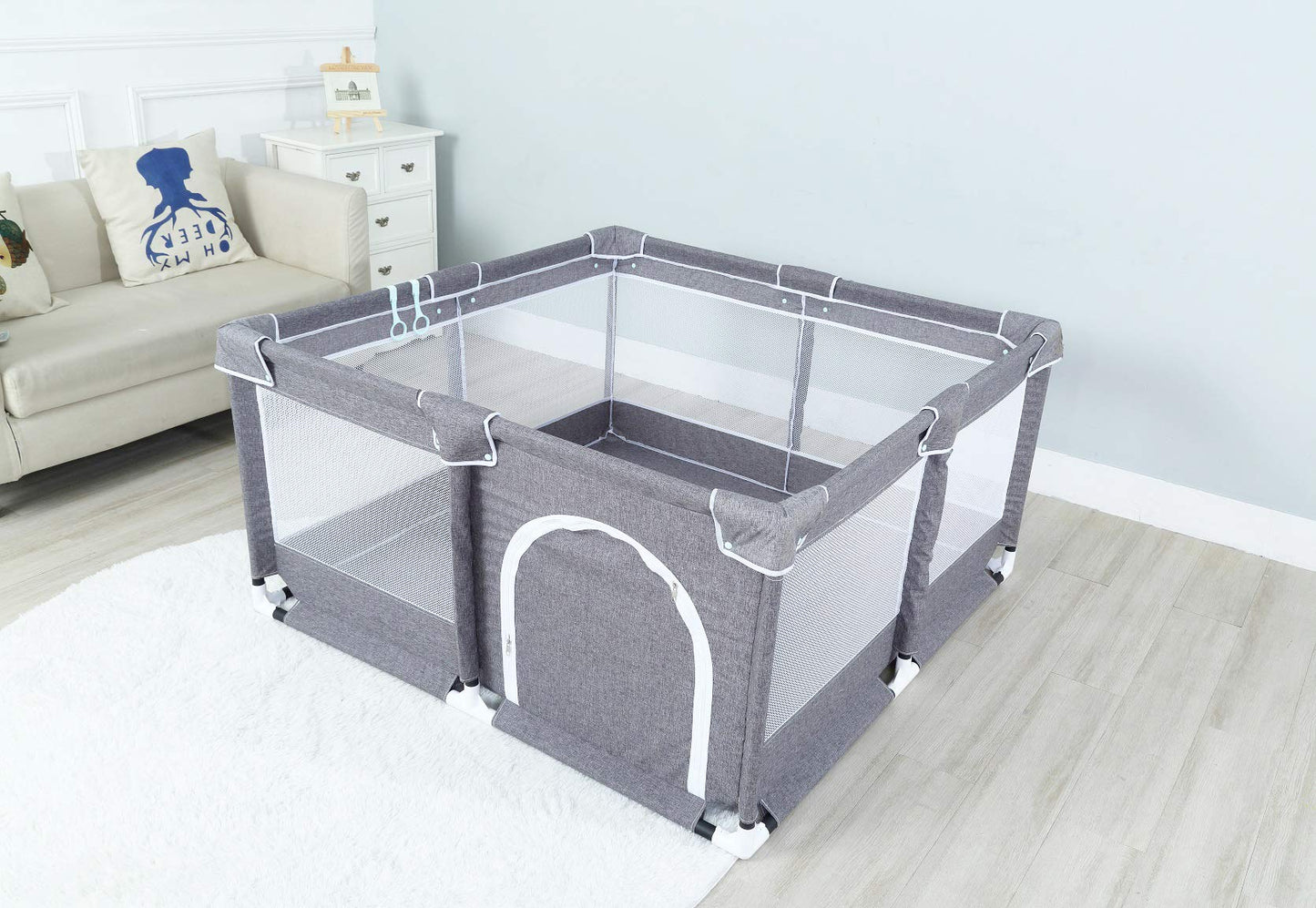 Star Ibaby Oxford XL ultrakerge mänguaedik, hall