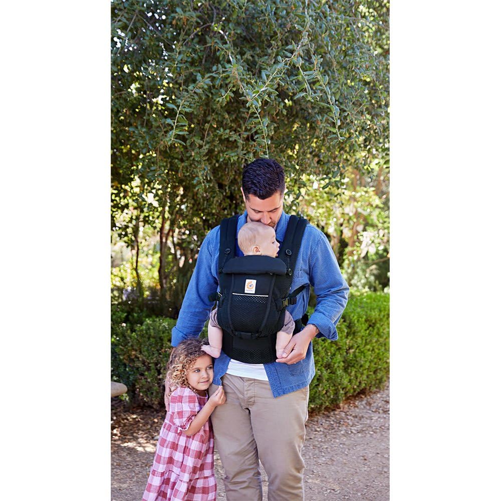 Ergobaby Adapt SoftFlex Mesh beebikandekott, 0–4 a, 3 asendit, tumesinine
