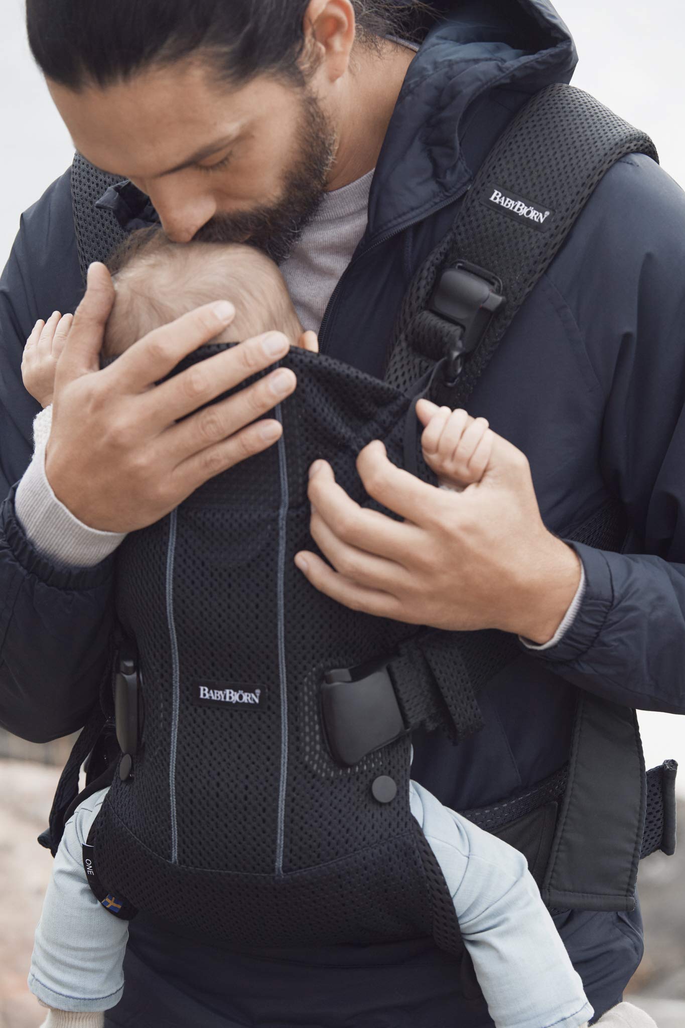 BabyBjörn One Air baby carrier, 3D Mesh, black