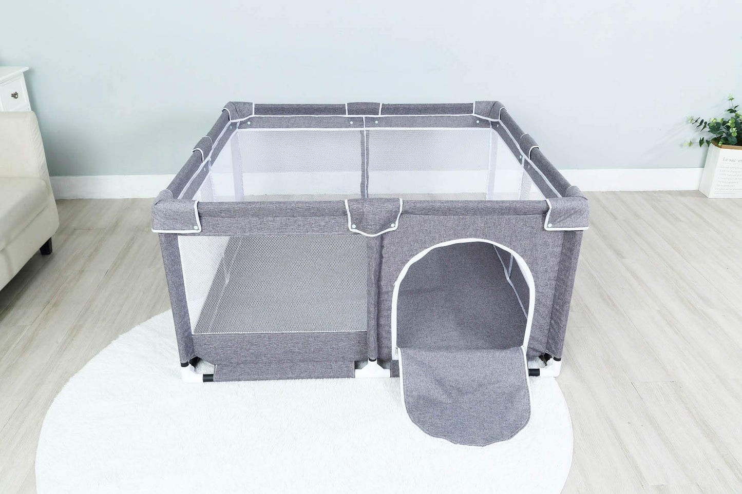 Star Ibaby Oxford XL ultrakerge mänguaedik, hall