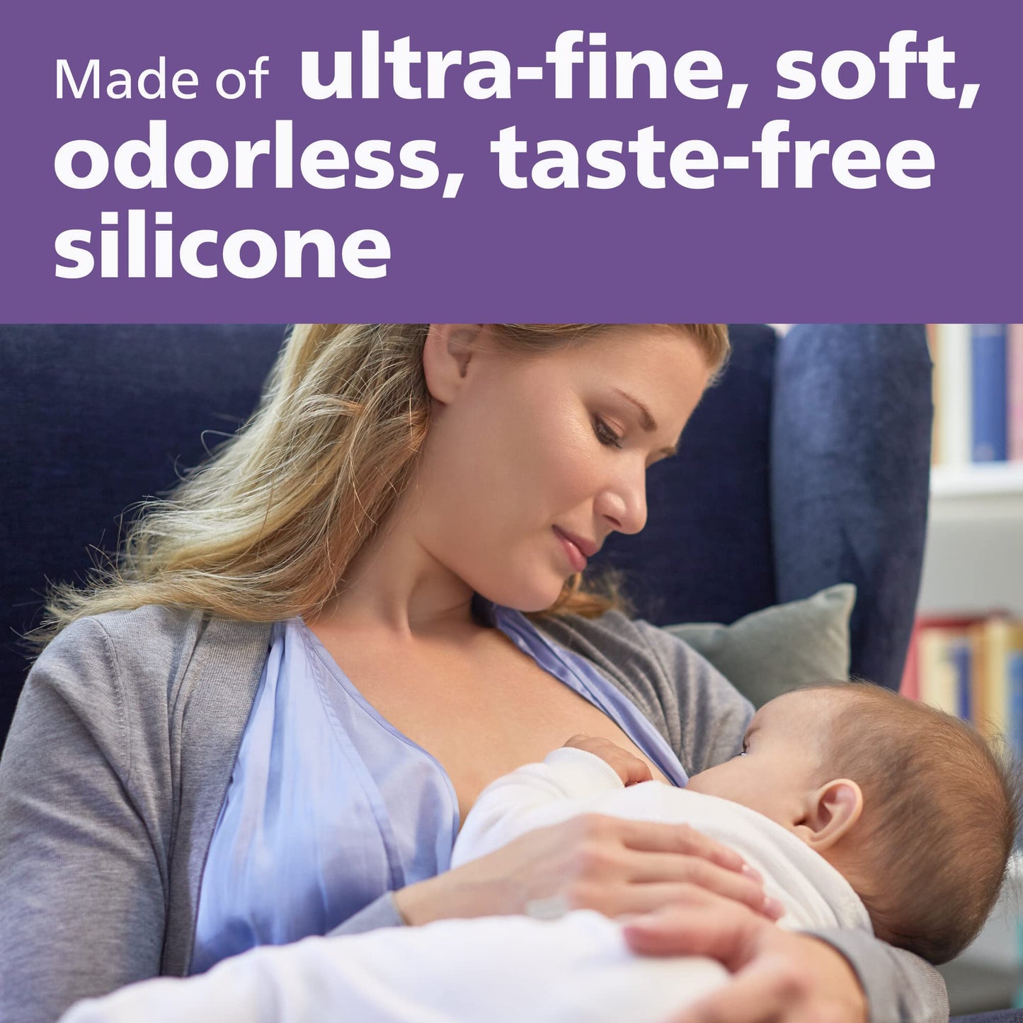 Philips Avent rinnanibukaitsmed hoiukarbi ja 2 kaitsega, suurus M