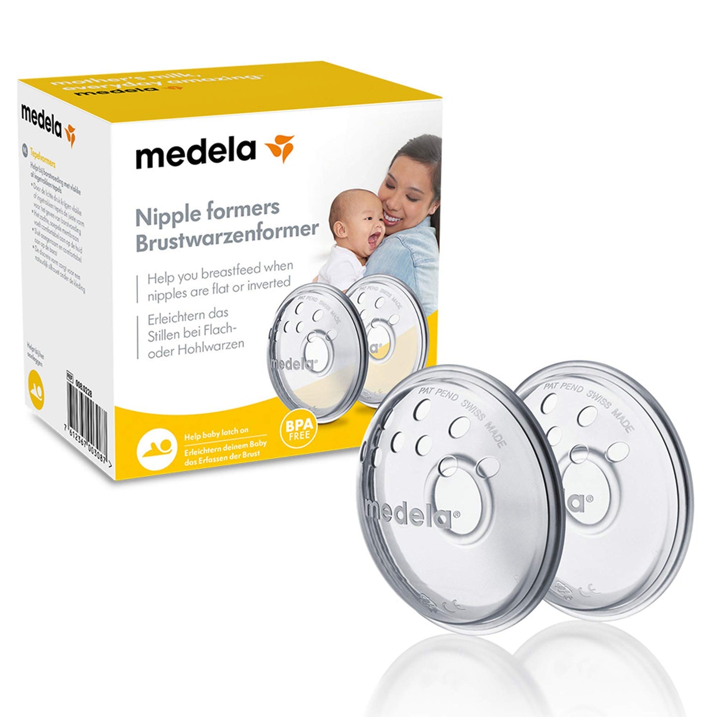 Medela rinnanibu vormijad – lame- ja sissepoole pöördunud rinnanibude ettevalmistamiseks, 2 tk