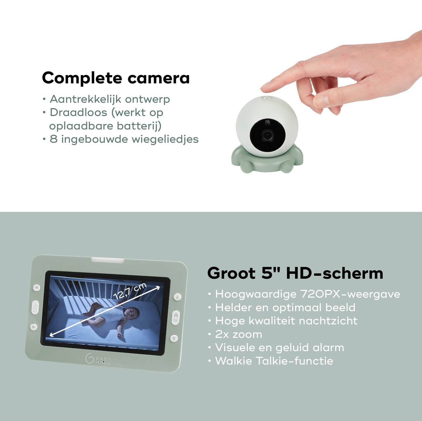 Babymoov HD wireless video baby monitor YOO Go+