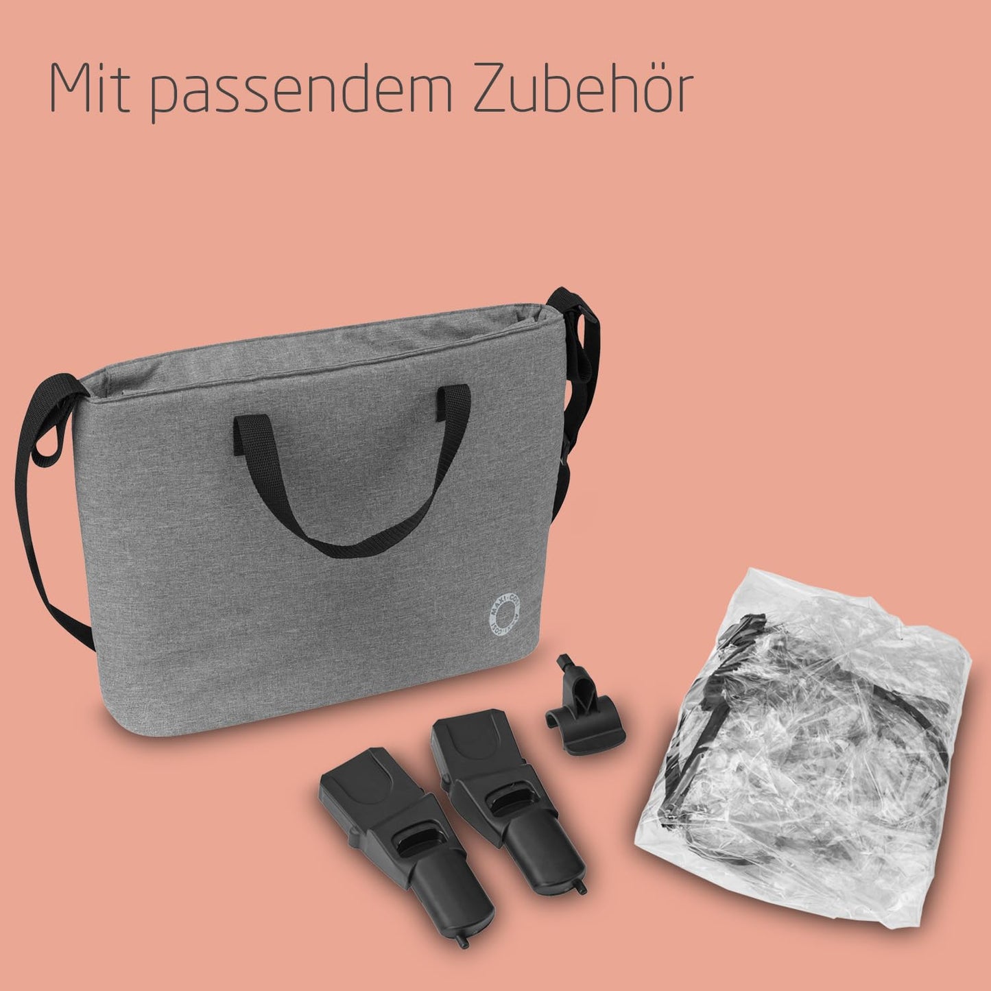 Maxi-Cosi Zelia S Trio 3-ühes vankrikomplekt, sünnist kuni 4. eluaastani (hall)