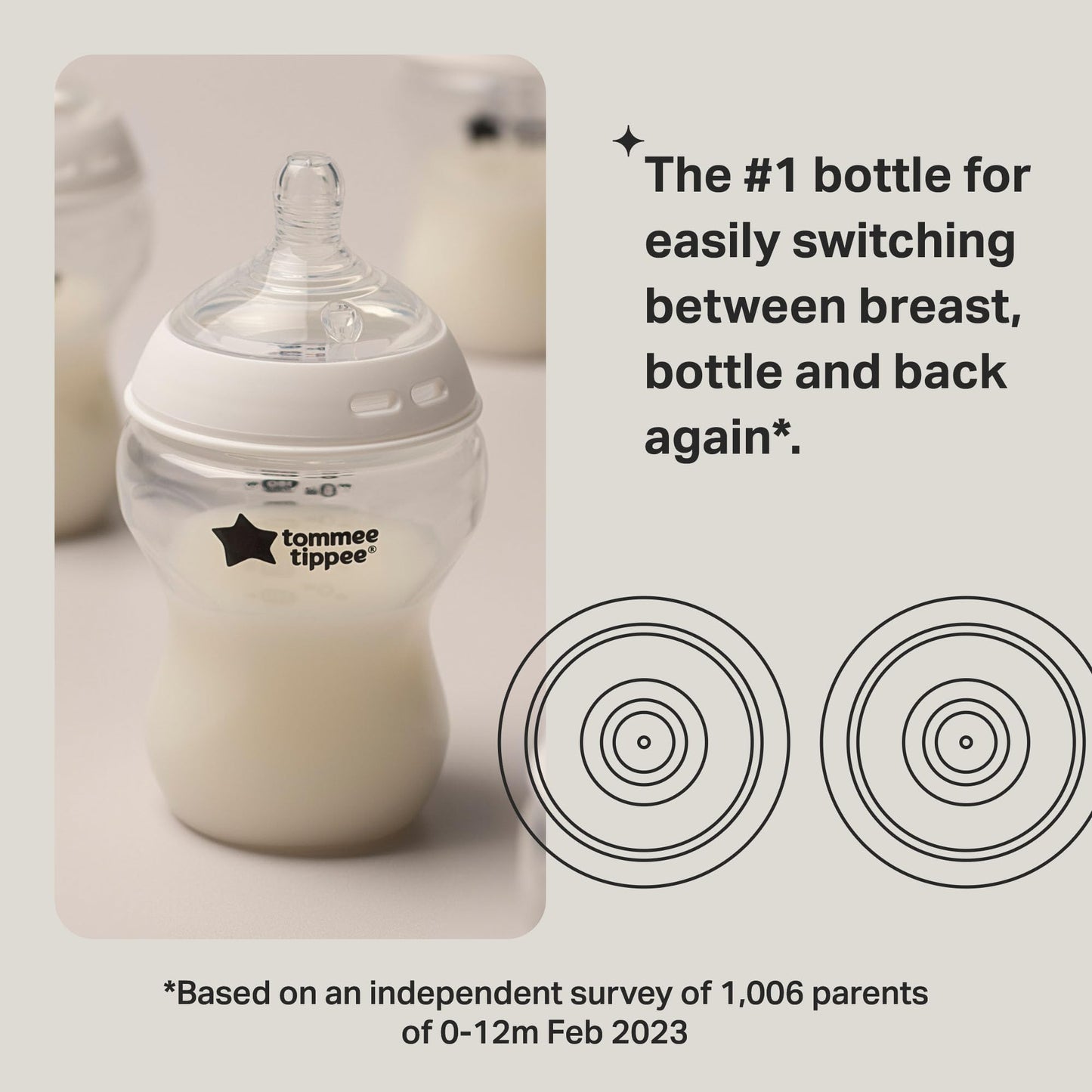 Tommee Tippee Natural Start koolikute vastased pudelid, 150 ml, 3 tk komplektis