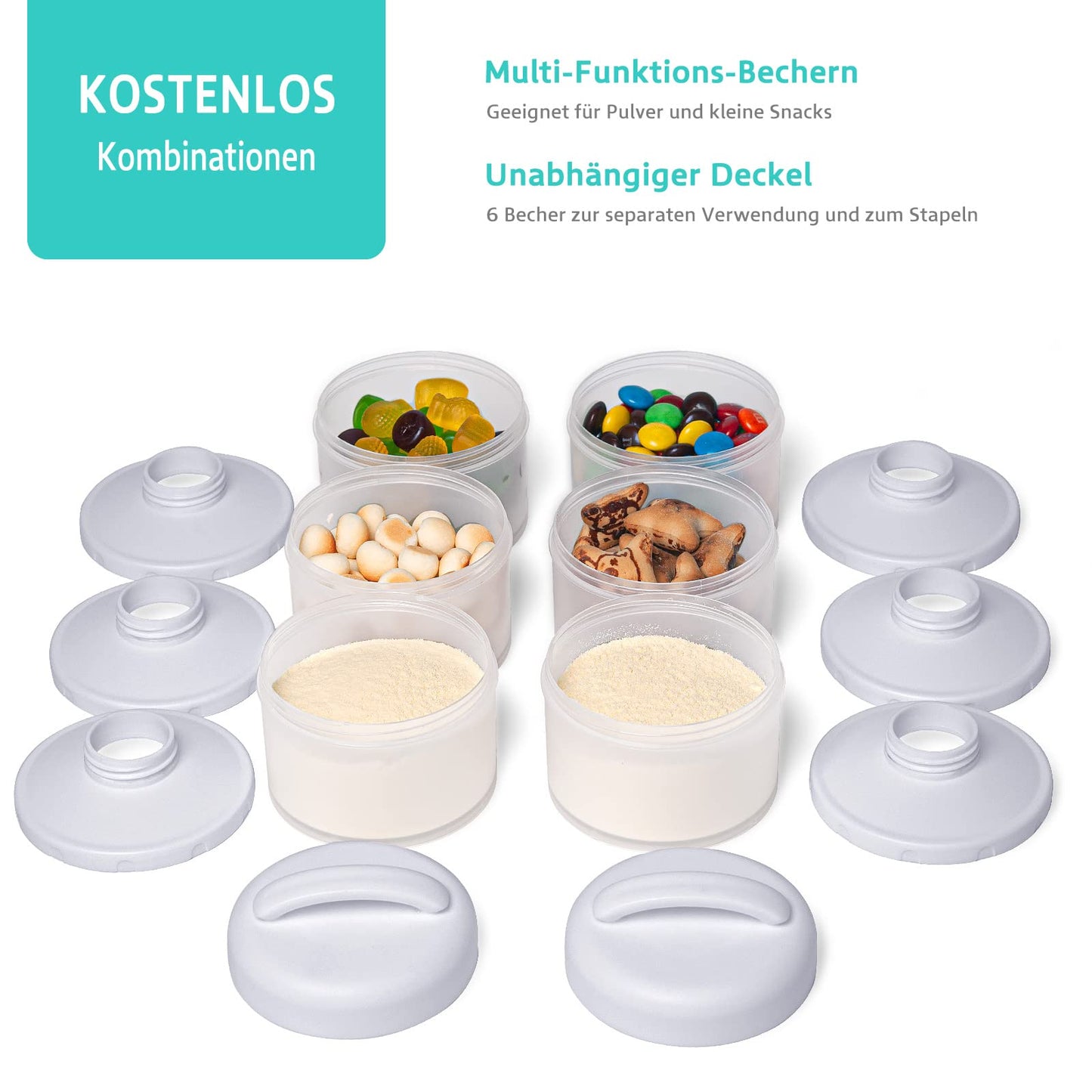 Termichy virnastatav piimasegupulbri dosaator, 2x3 tk hall