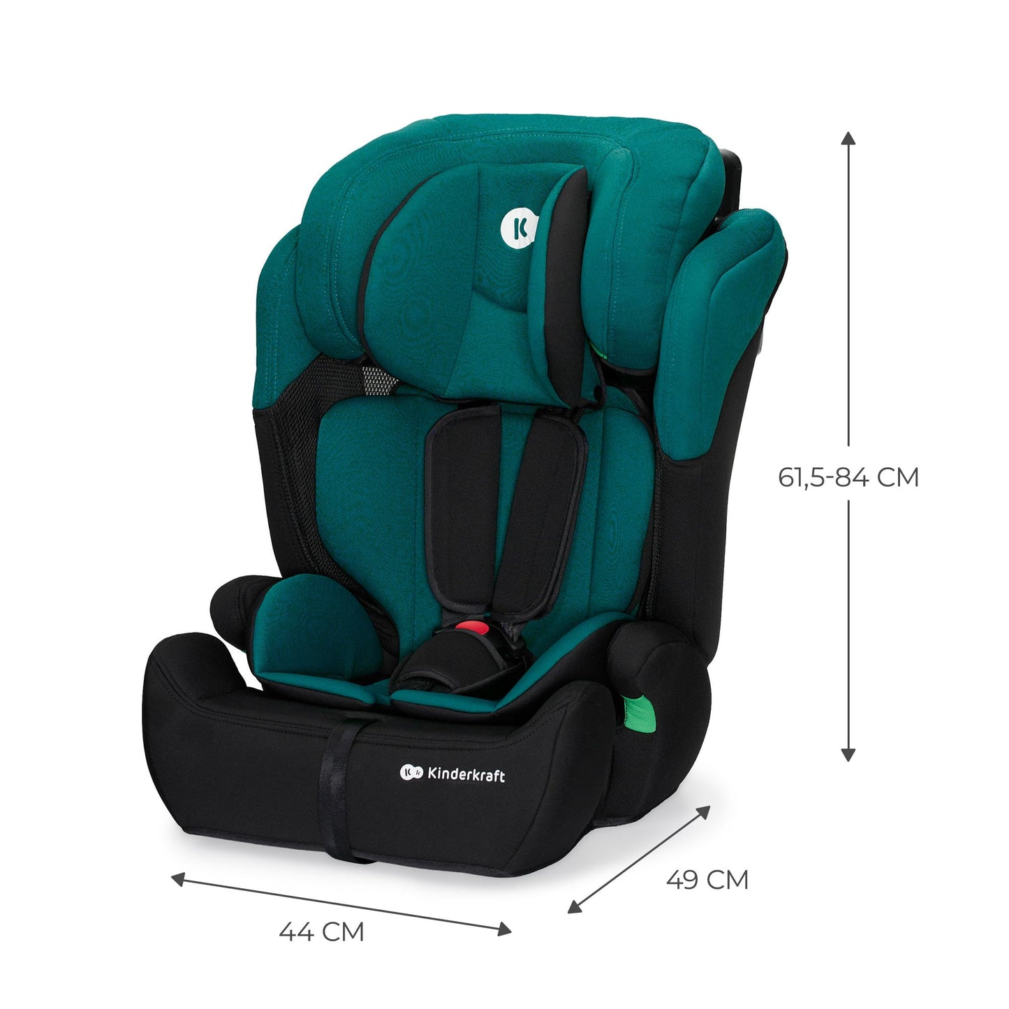 Kinderkraft Comfort UP i-Size turvatool 76–150 cm (9–36 kg), roheline