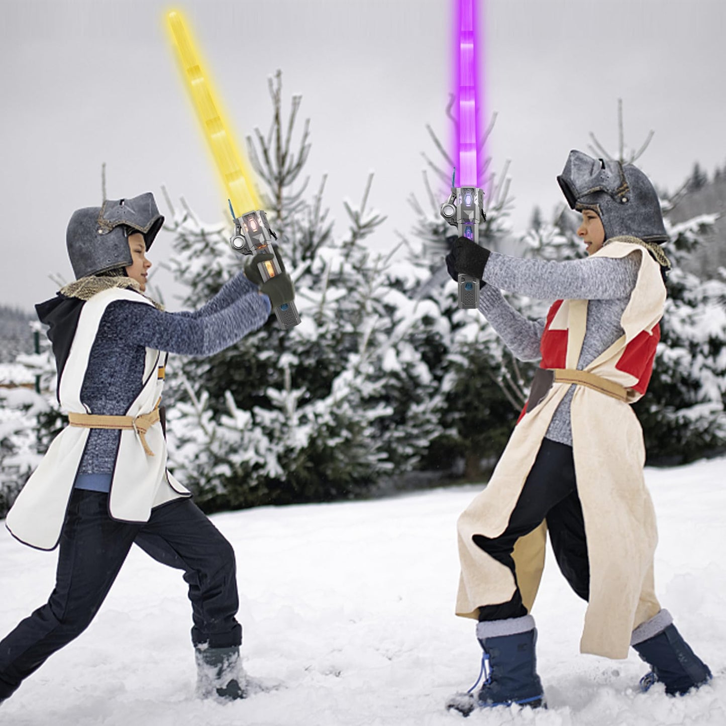 Moocuca children's USB rechargeable laser sword with light and sound, 7 colors