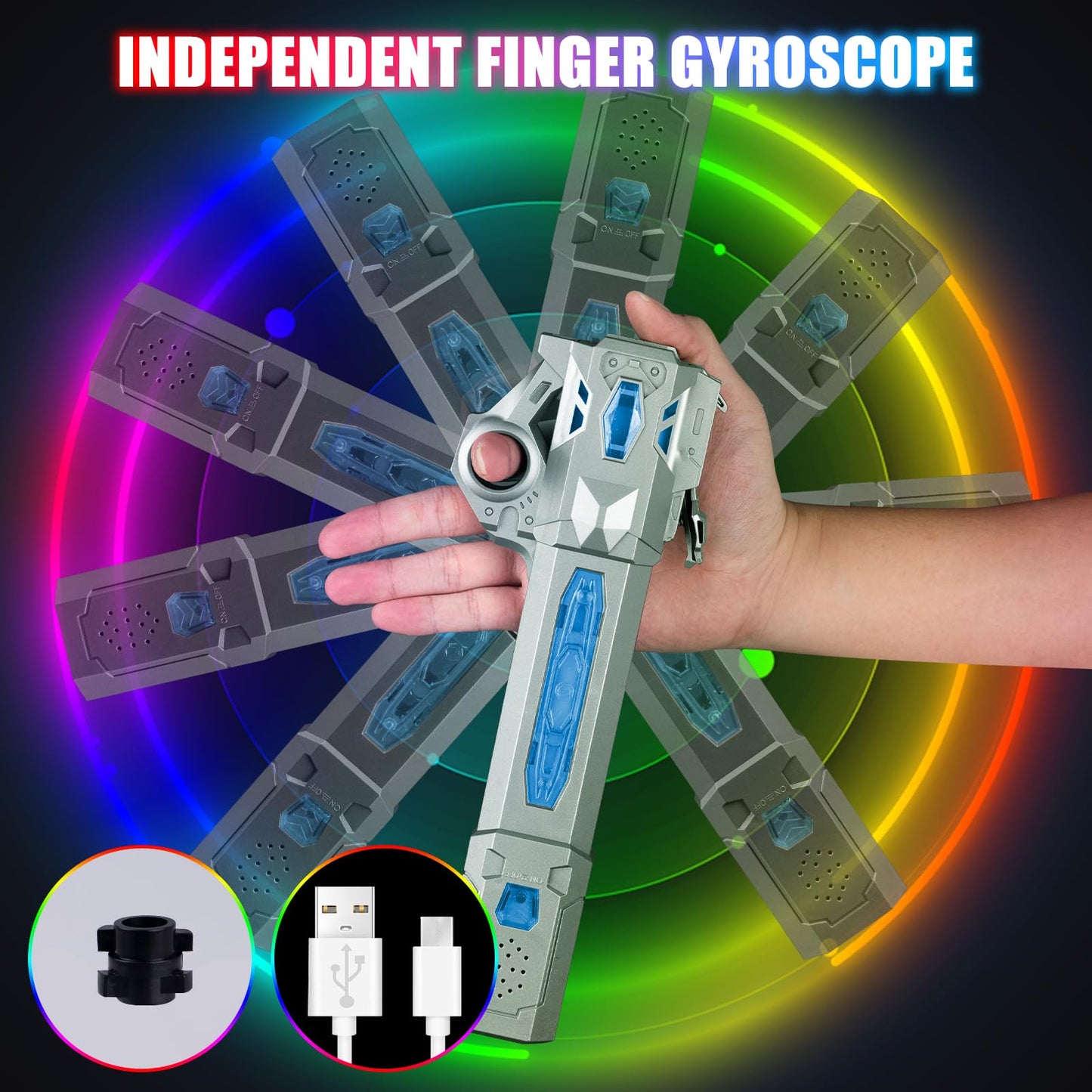 Moocuca children's USB rechargeable laser sword with light and sound, 7 colors