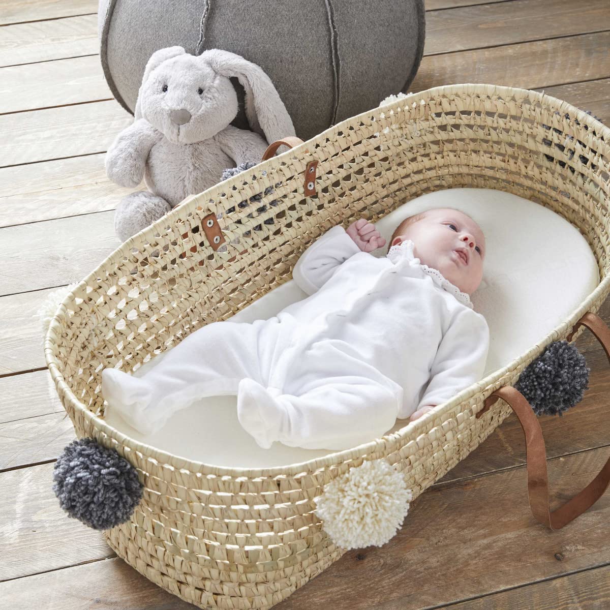 Babysom bambusviskoosist madrats hälli ja vankrikorvi jaoks, 72 × 32 cm