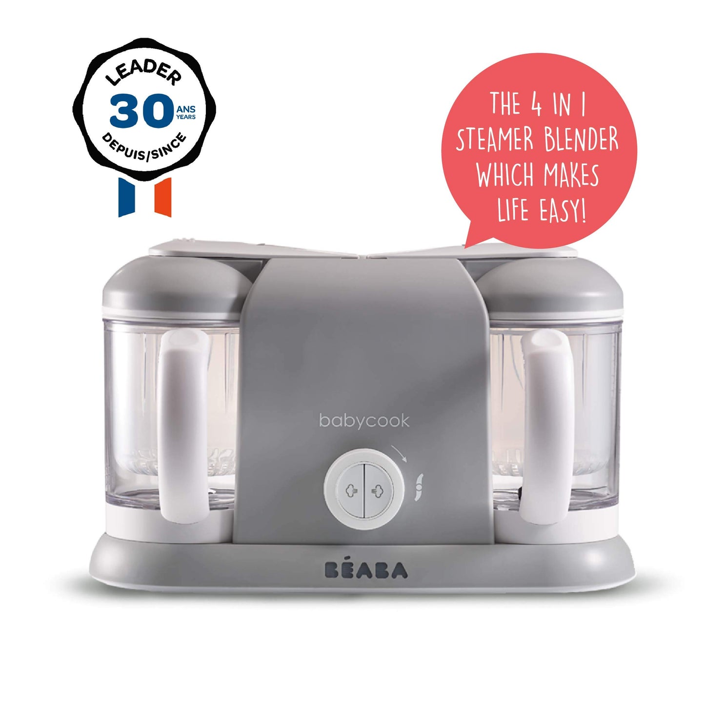 Béaba Babycook Duo 4-in-1 baby food blender-steamer, black