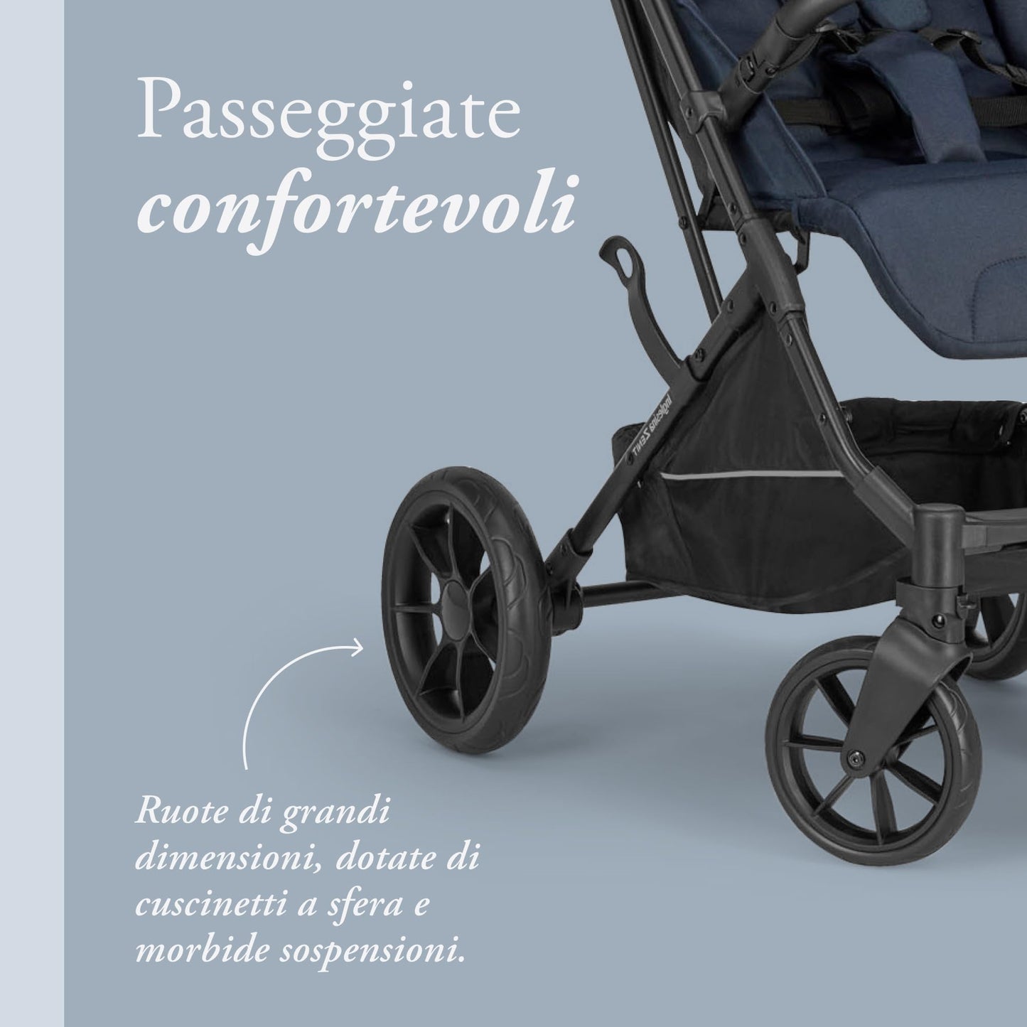Inglesina Zenit jalutuskäru, roheline, kuni 22 kg, pehme vedrustus ja lai iste