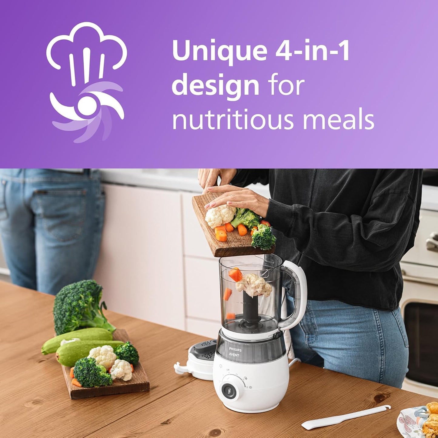 Philips Avent 4-in-1 Aurutaja ja Blender SCF883/01