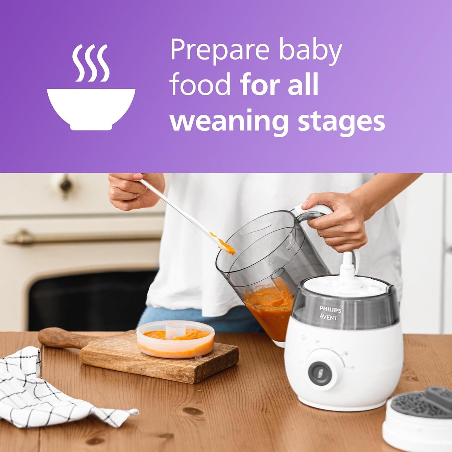 Philips Avent 4-in-1 Aurutaja ja Blender SCF883/01