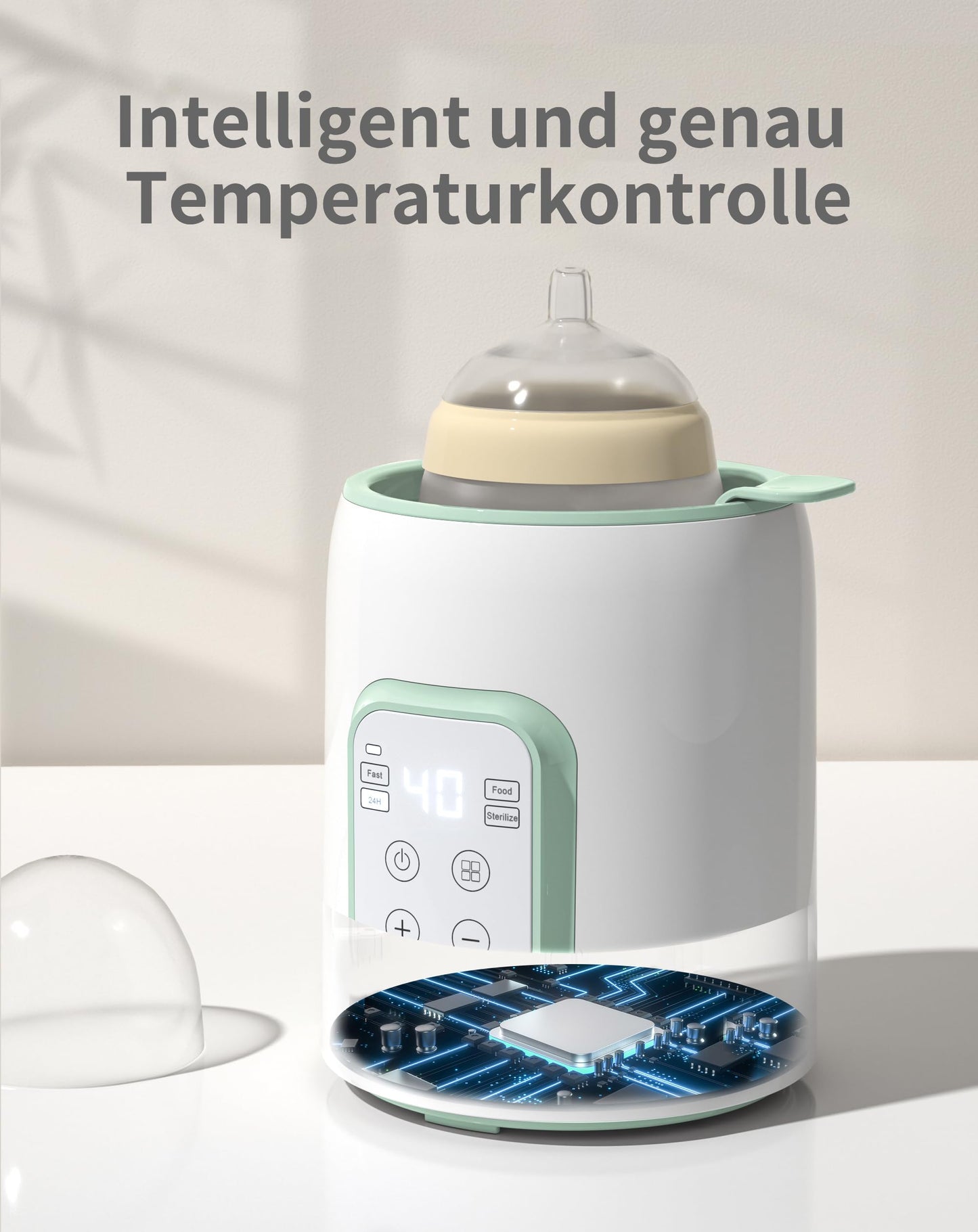 GROWNSY 8-ühes kiire pudelisoojendaja
