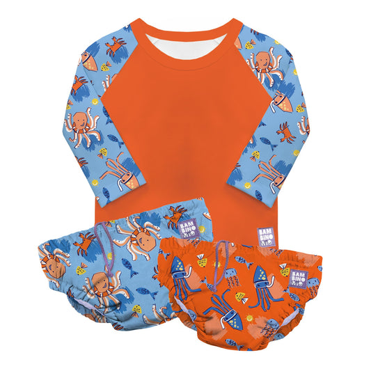 Bambino Mio ujumiskomplekt beebidele, 6–12 kuud, Surfer Patrol