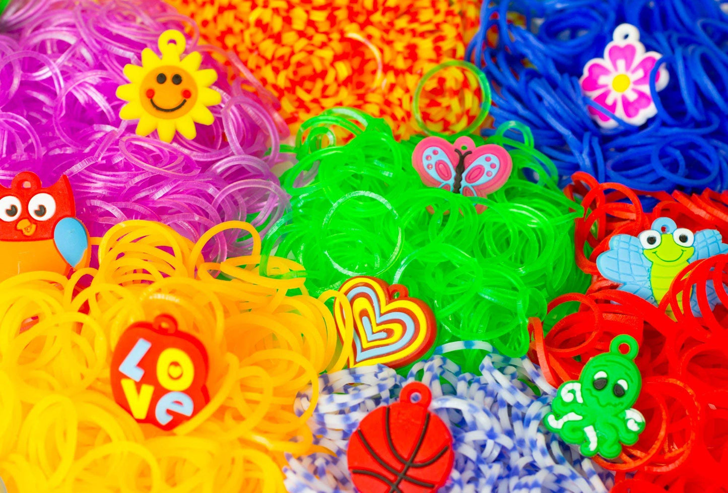 Blinky Loom® XXL creative rubber bands set, 5200 bands and 24 colors