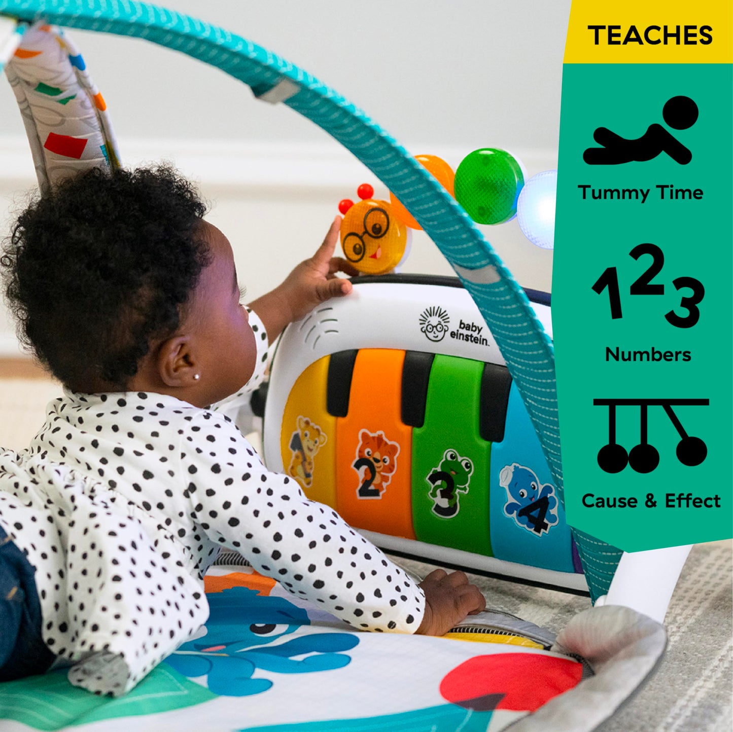 Baby Einstein 4-ühes Kickin’ Tunes muusikaline tegevusmatt ja klaveriga mängukeskus