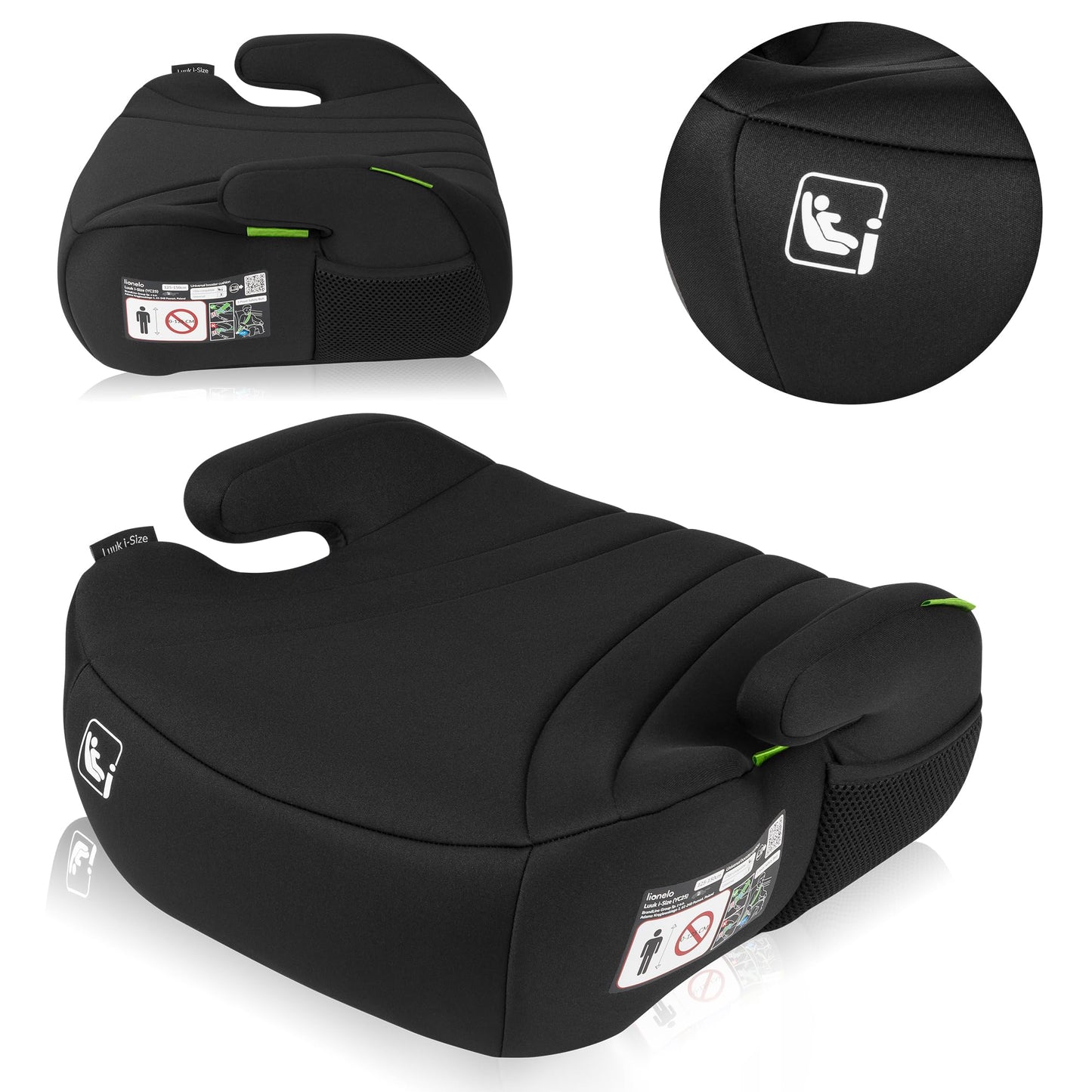 Lionelo Luuk I-Size turvaiste 22–36 kg / 125–150 cm, must