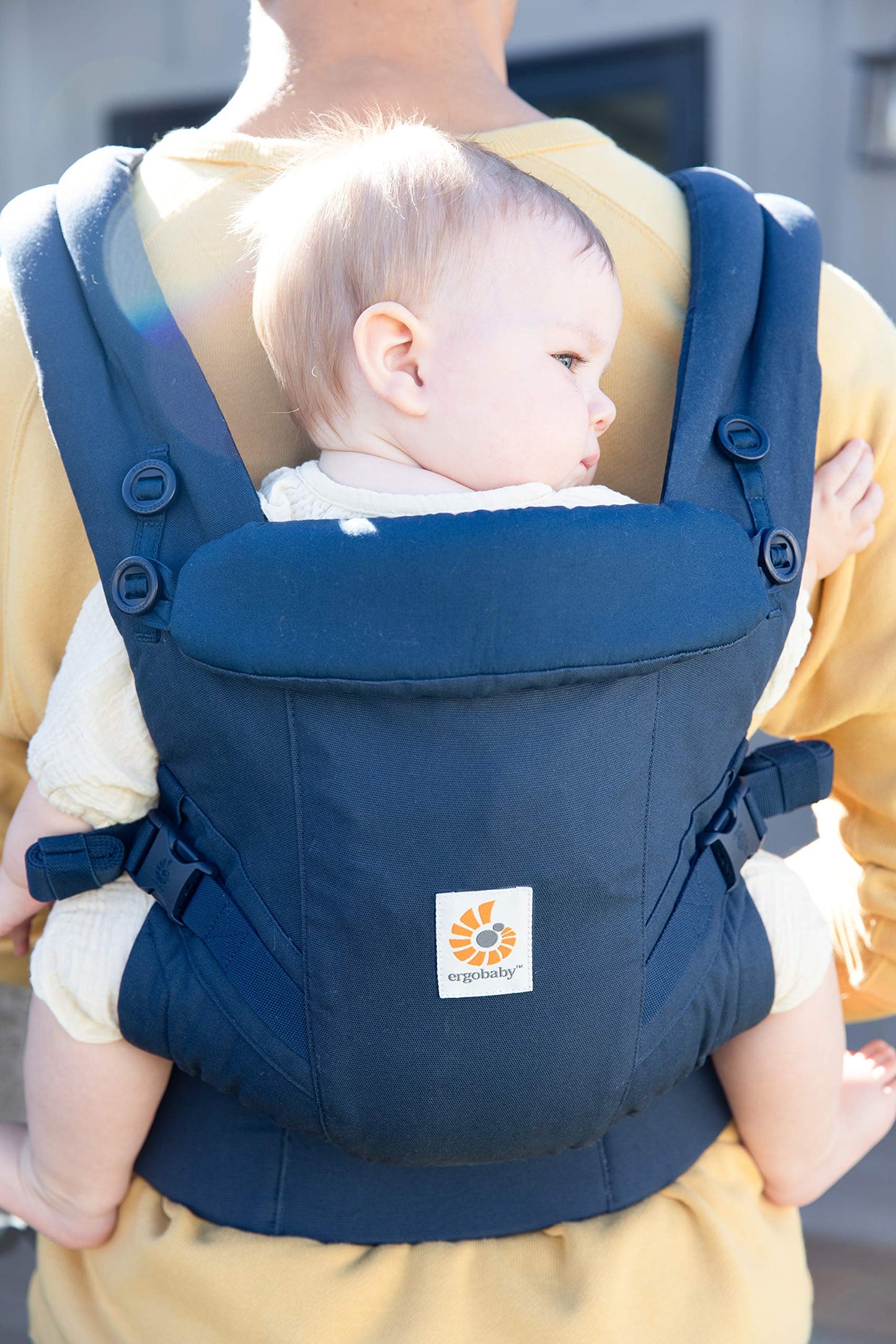 Ergobaby Adapt ergonoomiline kandekott, 0–3 a, kuni 20 kg, 3 kandesuunda, tumesinine
