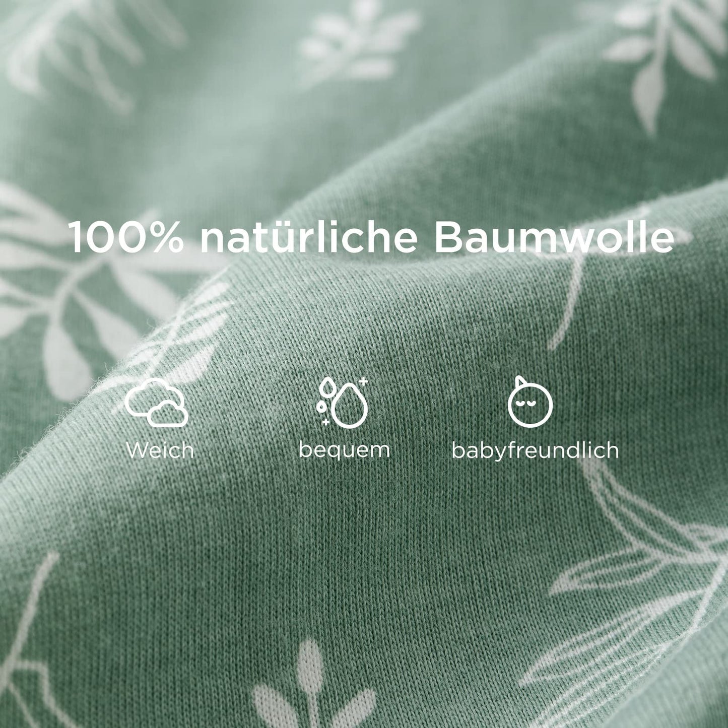 Duomiaomiao unisex beebide magamiskott jalgadega, suurus L, puuvill, kevad/suvi (2tk)