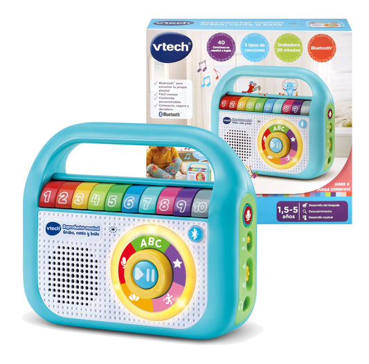 VTech Baby muusikamänguasi „Laula ja tantsi” Bluetoothiga, hispaaniakeelne versioon