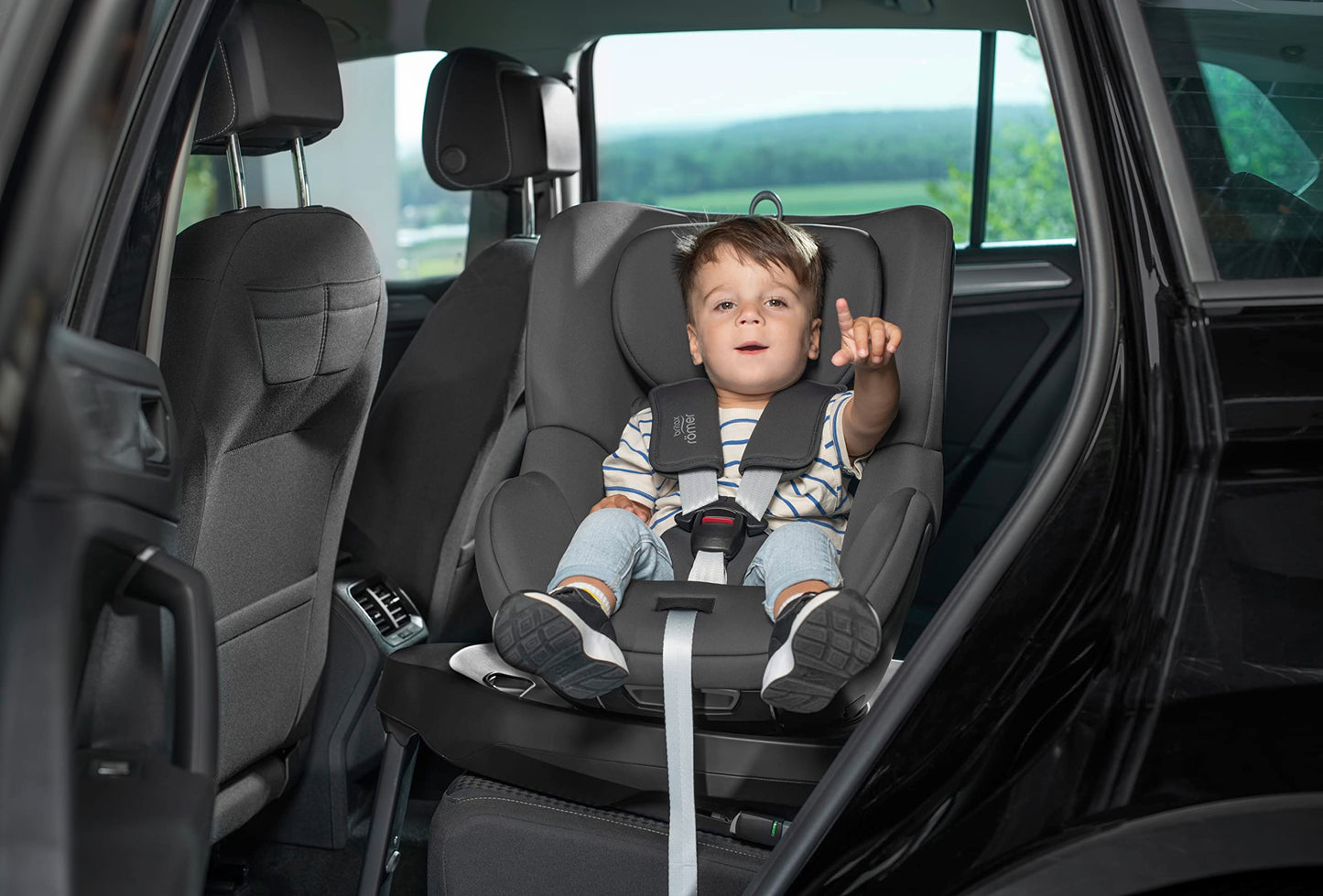 Britax Römer DUALFIX PLUS 360° rotating car seat 40–105 cm, ISOFIX, Night Blue