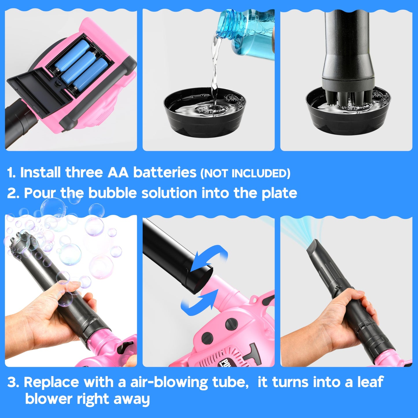 Toy Choi’s 2-in-1 mullimasin ja aiatööriistade komplekt väikelastele, roosa