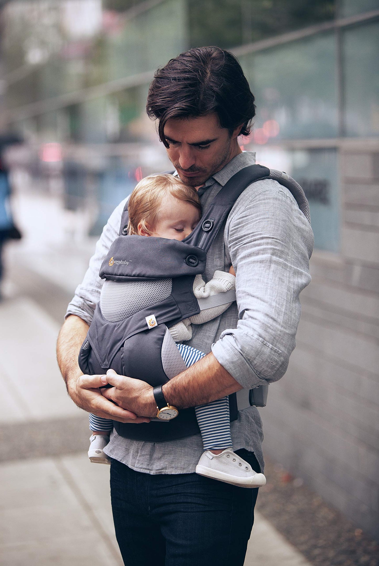 Ergobaby 360 Cool Air Mesh ergonoomiline kandekott, Carbon Grey (5,5–20 kg)
