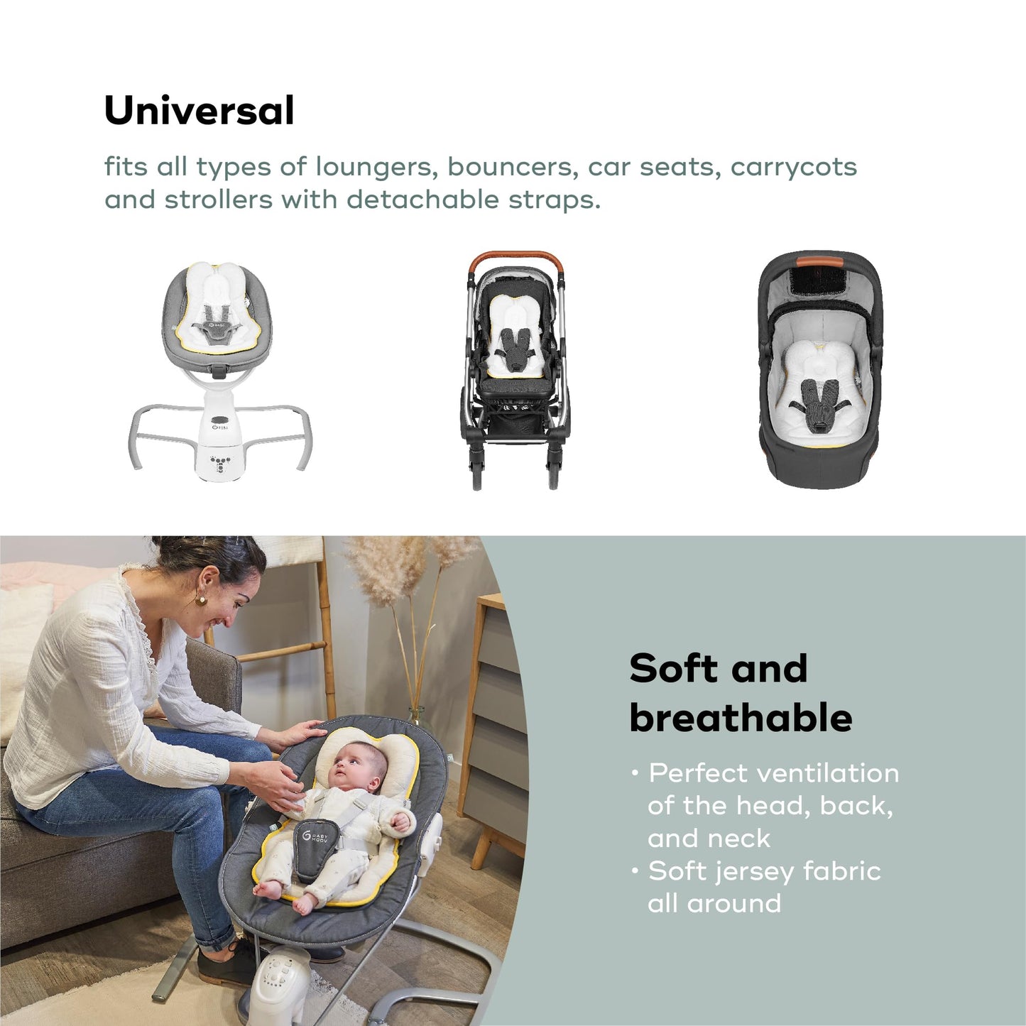 Babymoov Cosymorpho Fresh universaalne beebipesa, hall